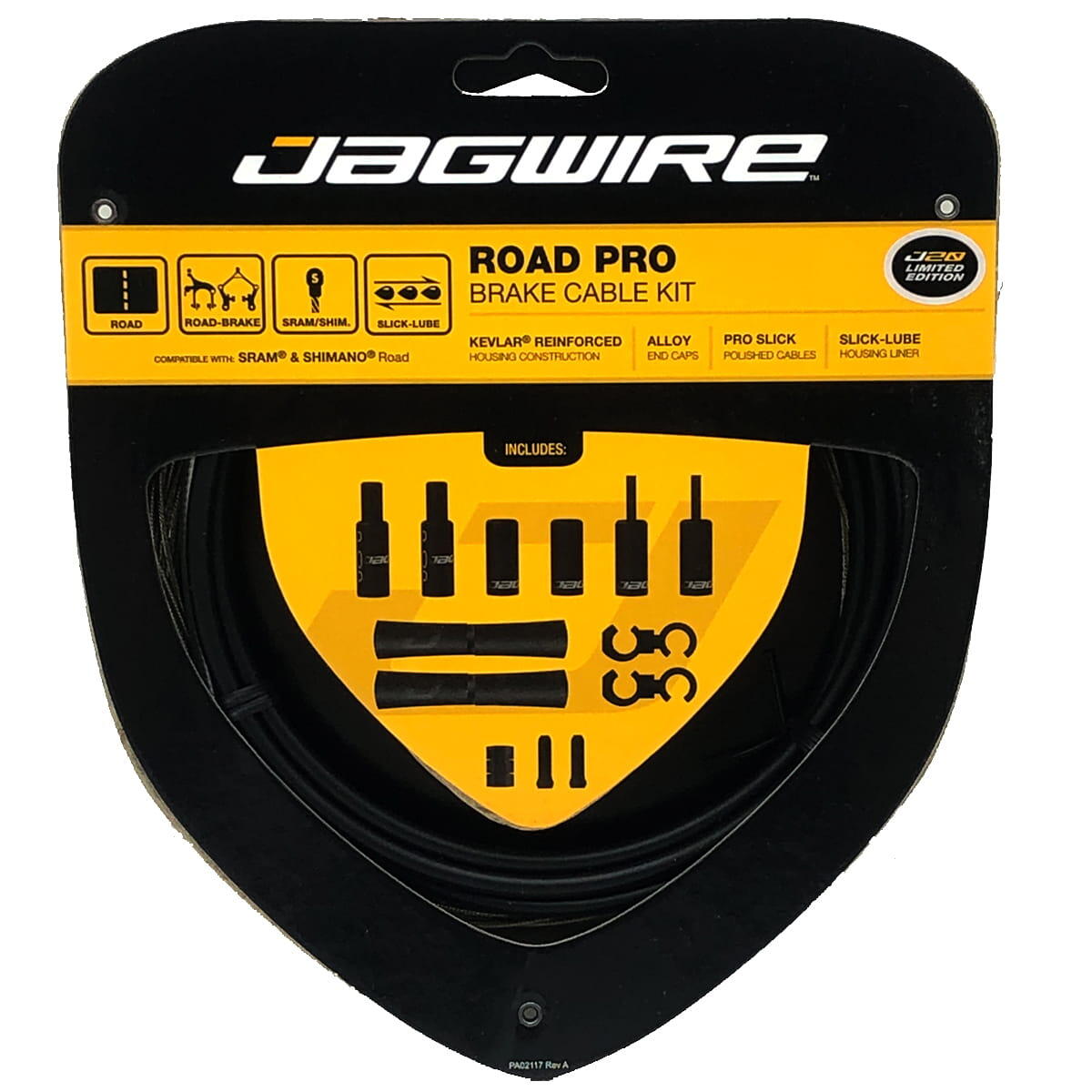 JAGWIRE Jagwire Road Pro Brake Cable Kit, Stealth Black