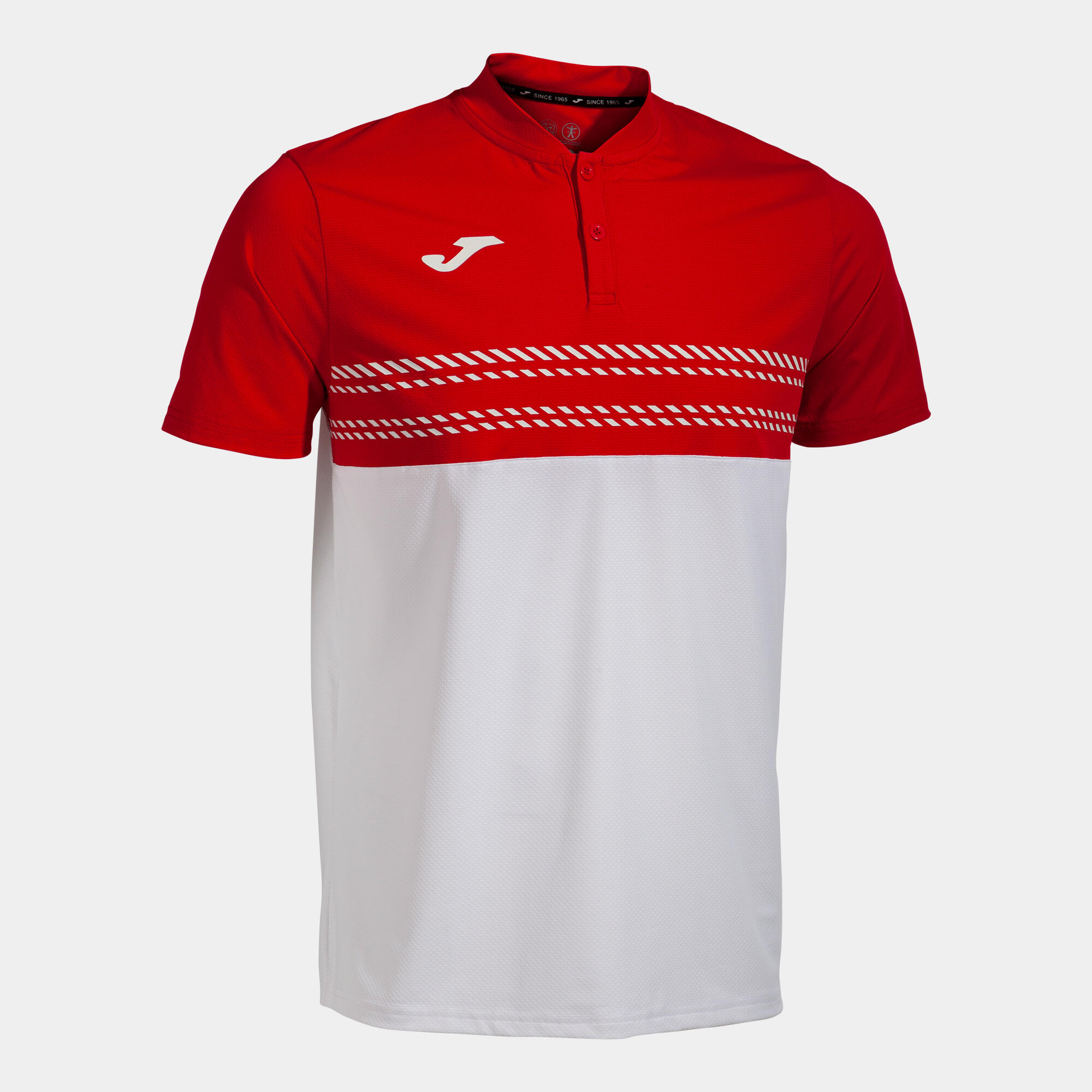 Polo Manches Courtes Padel Homme Joma Smash Blanc 1/5