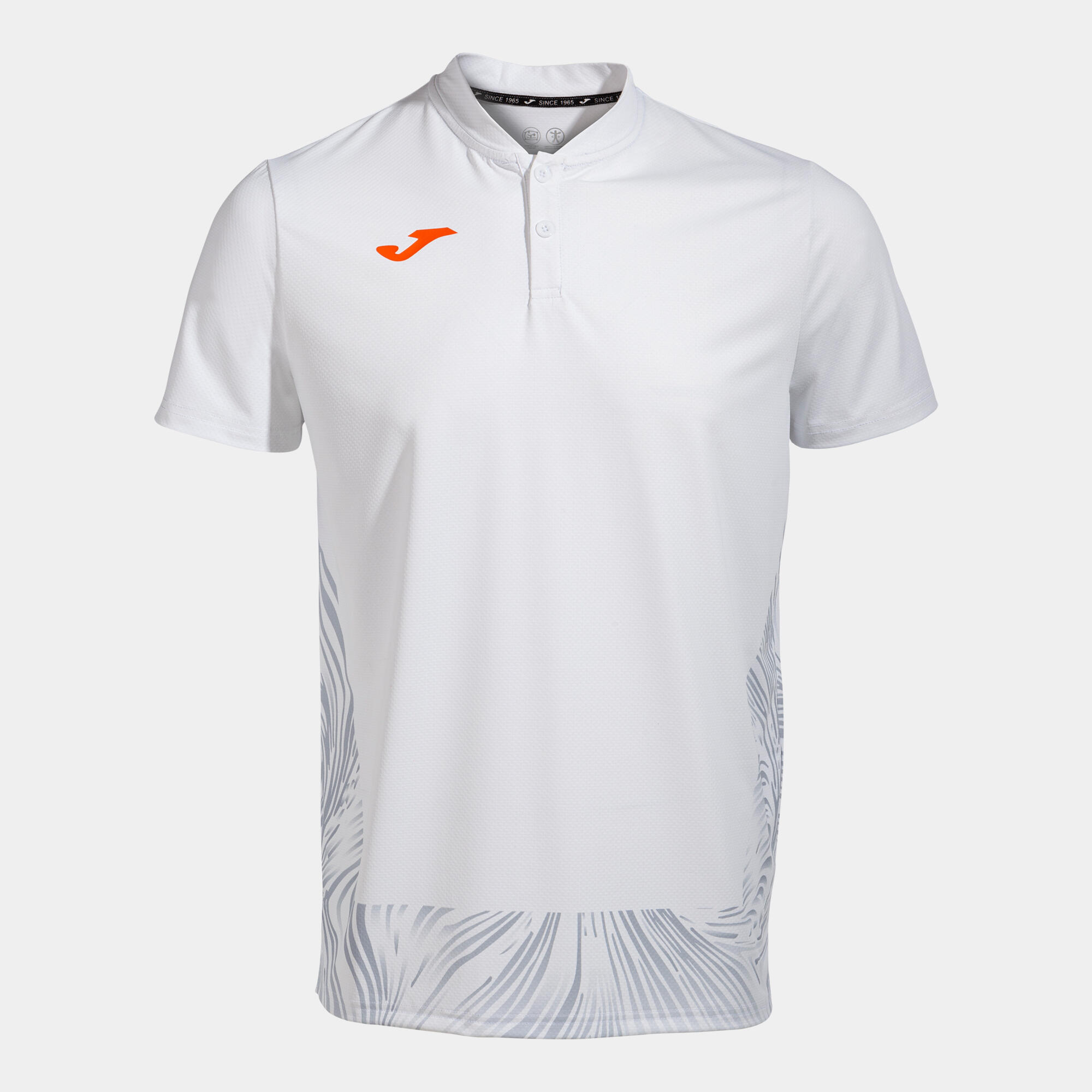 Polo Manches Courtes Tennis Homme Joma Challenge Blanc 2/4