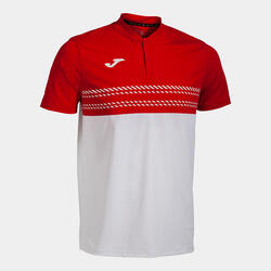 Polo Manches Courtes Padel Homme Joma Smash Blanc