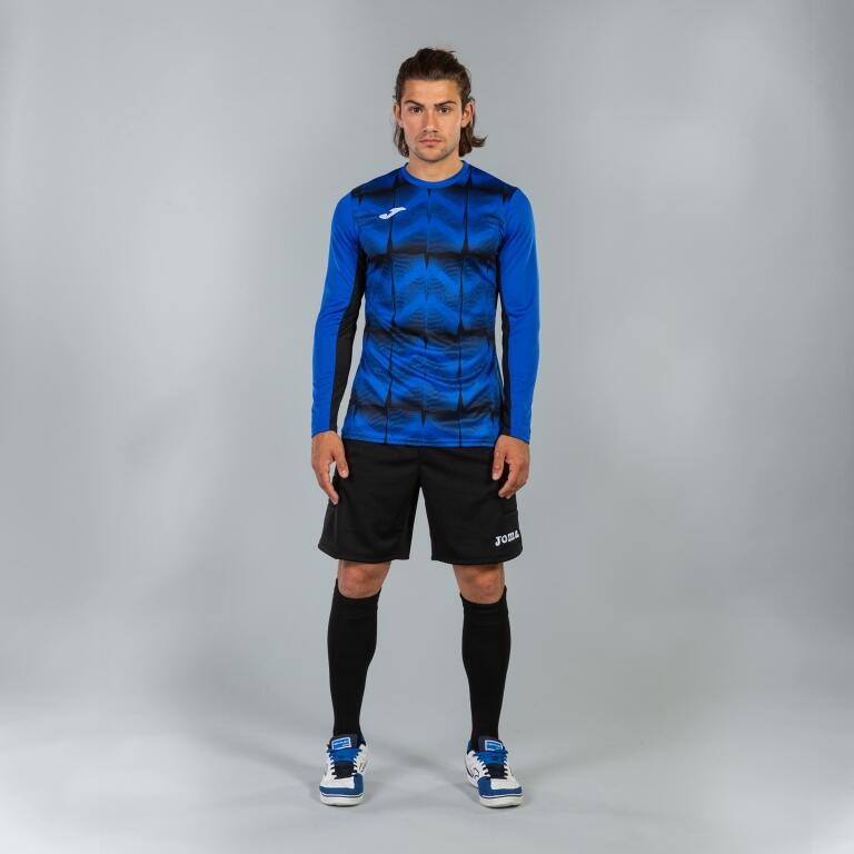 T-Shirt Manga Comprida Futebol Homem Joma Portero Derby IV Azul Royal 6/7
