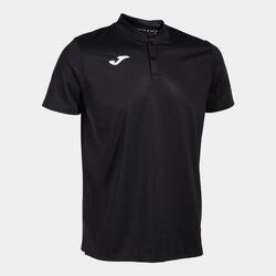 Polo Manches Courtes Tennis Homme Joma Challenge Noir