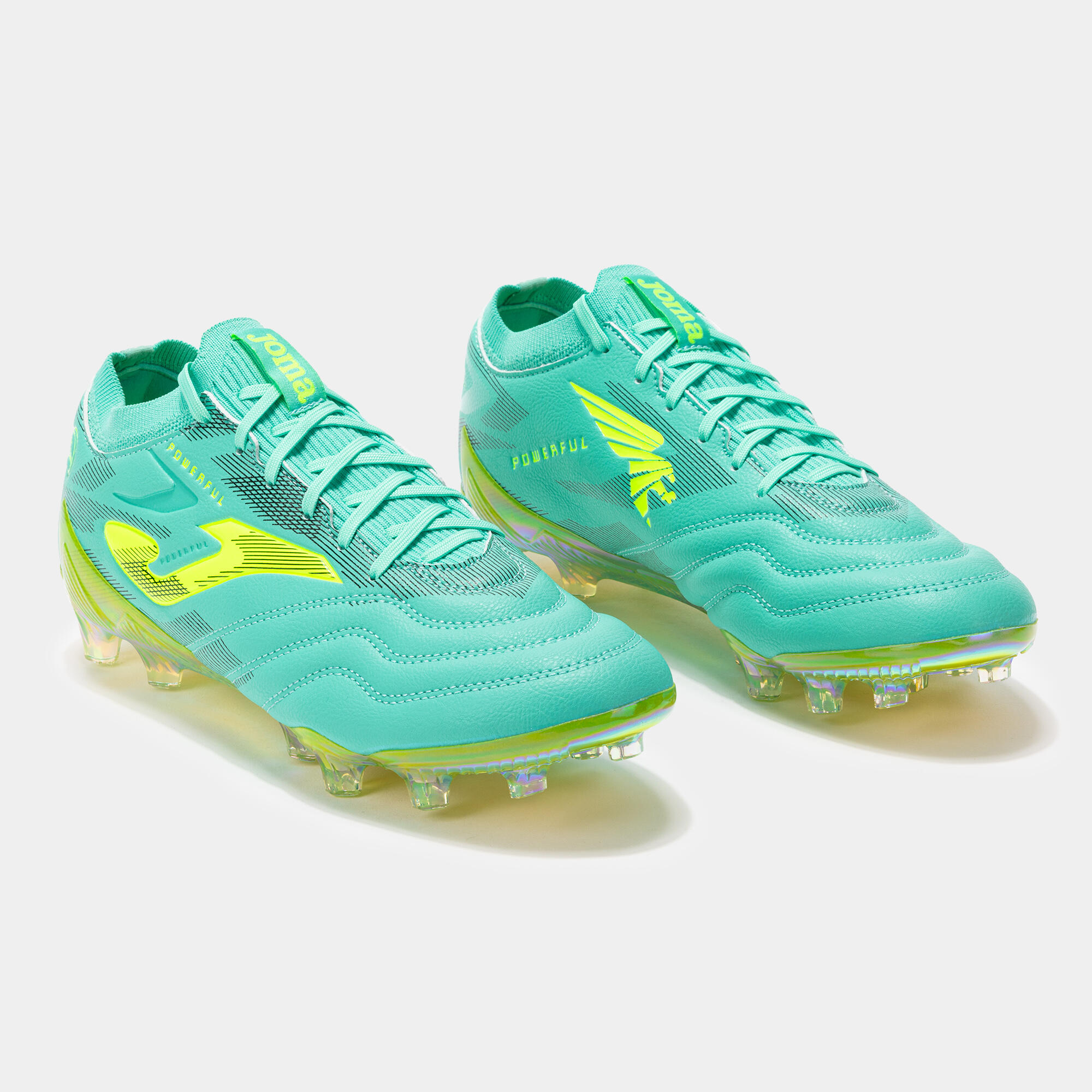 Chaussures Football Football Adulte Joma Powerful Cup 25 FG Turquoise 2/5
