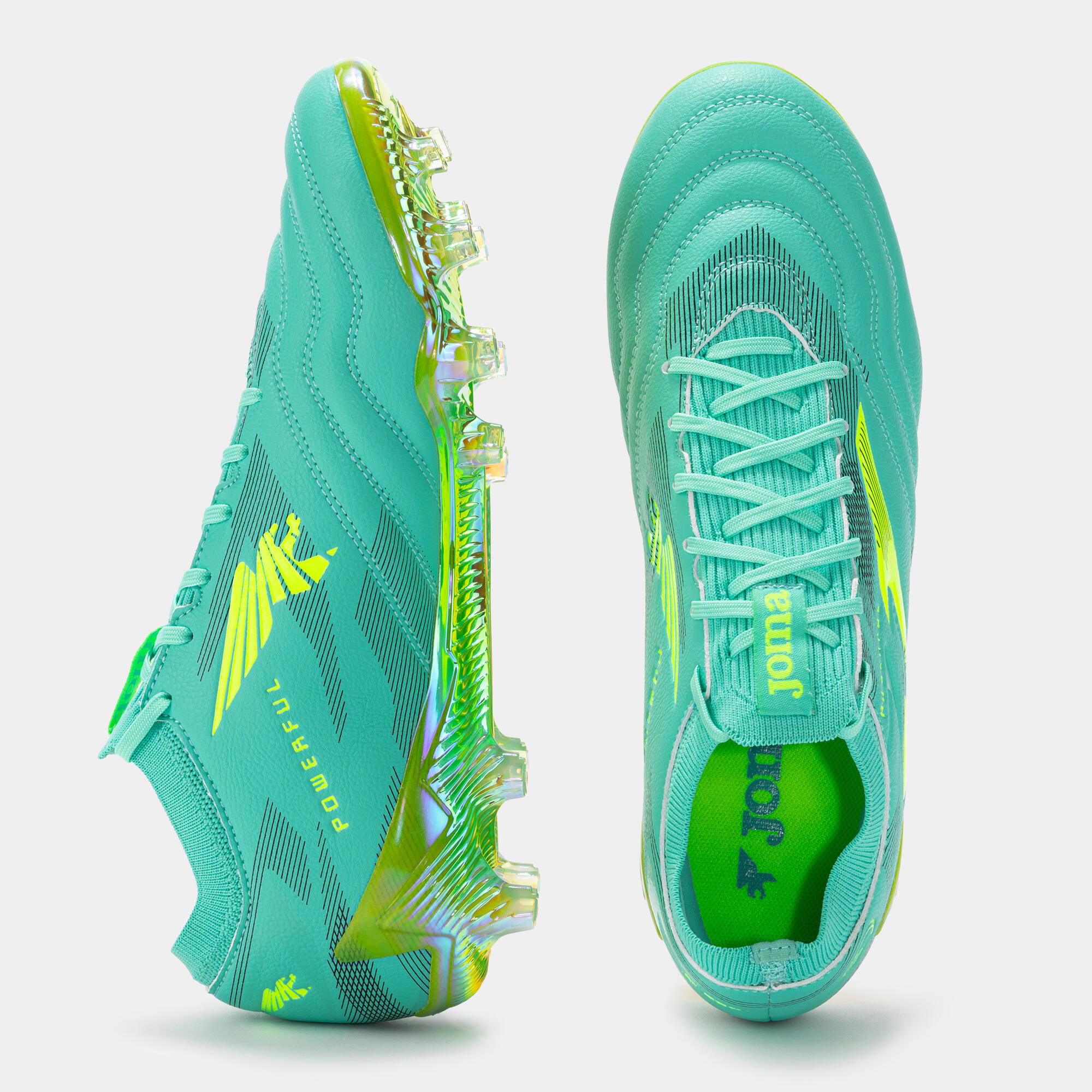 Chaussures Football Football Adulte Joma Powerful Cup 25 FG Turquoise 4/5