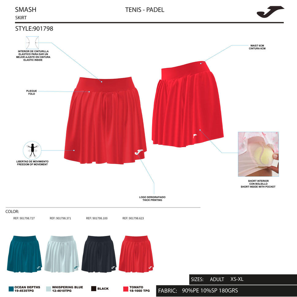 Spódnica tenisowa Joma Smash
