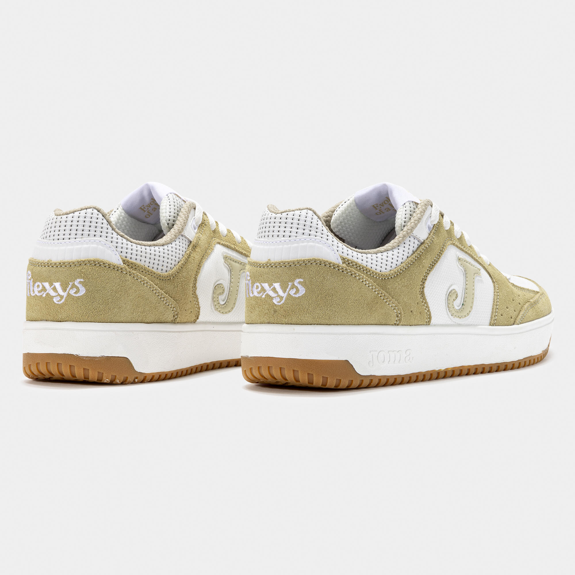 JOMA FLEXYS MEN 2525 beige - flexible, breathable leather futsal trainers 3/7