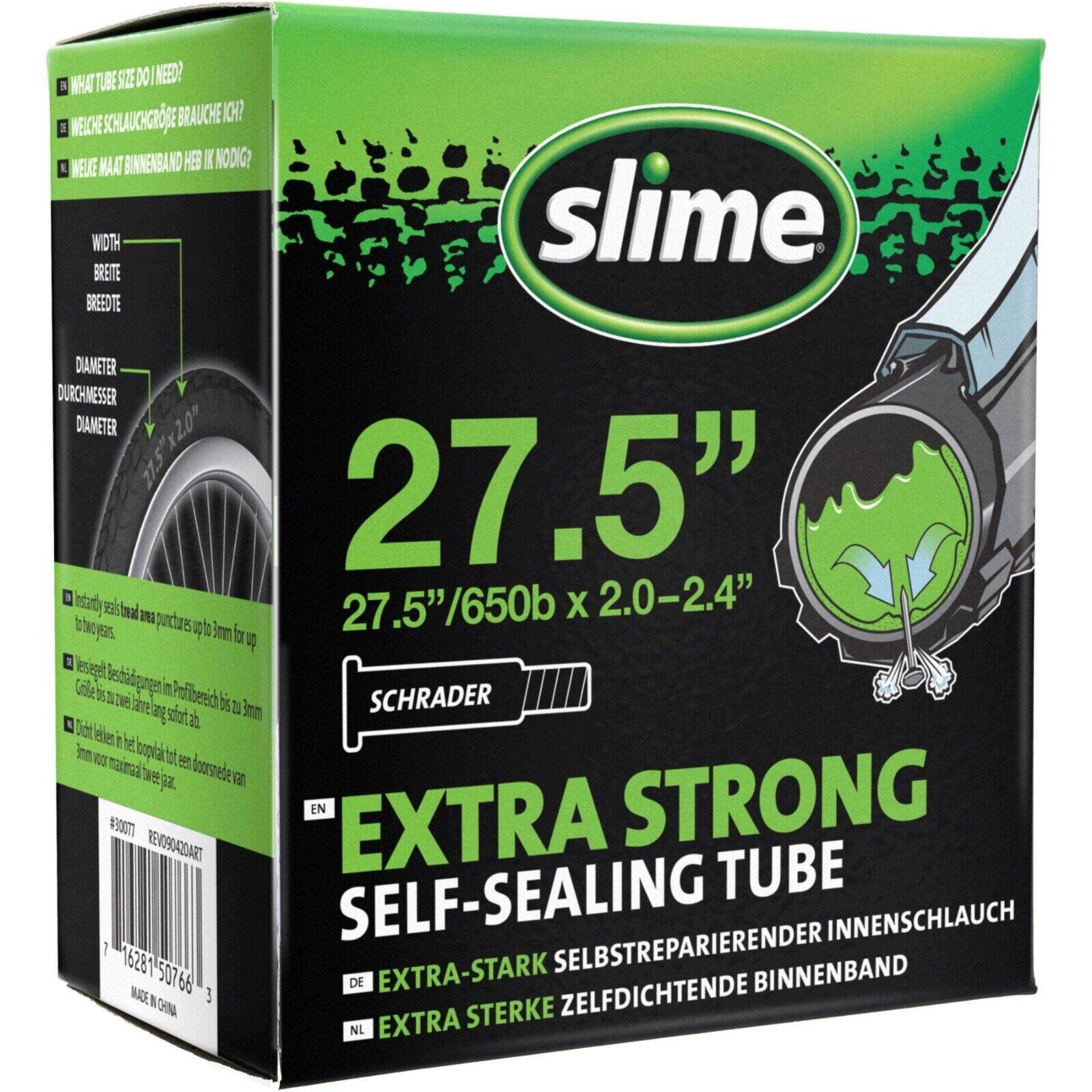 Slime Bike Inner Tube Self Sealing Various Sizes Presta and Schrader Valves 3/3