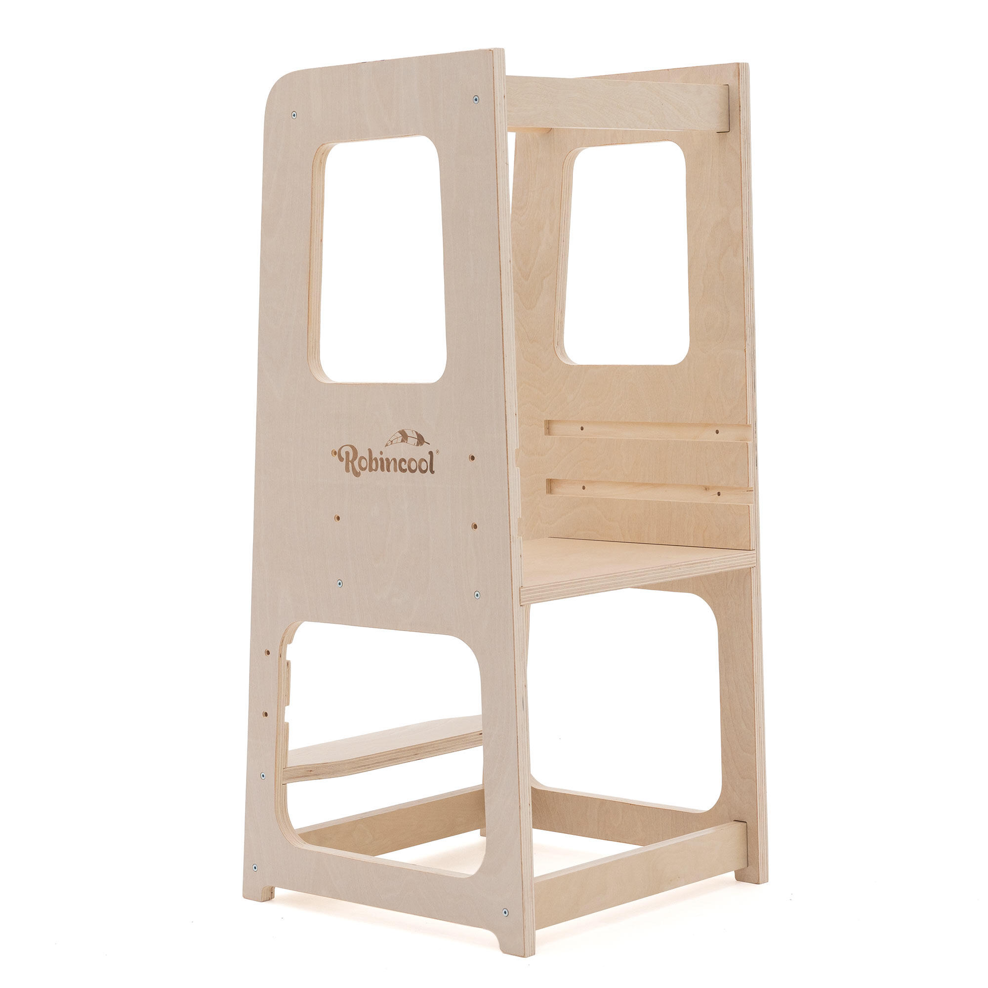 KEBOO Torre de Aprendizaje Montessori Robincool Evolutive 40x44x90 cm de Madera Eco co