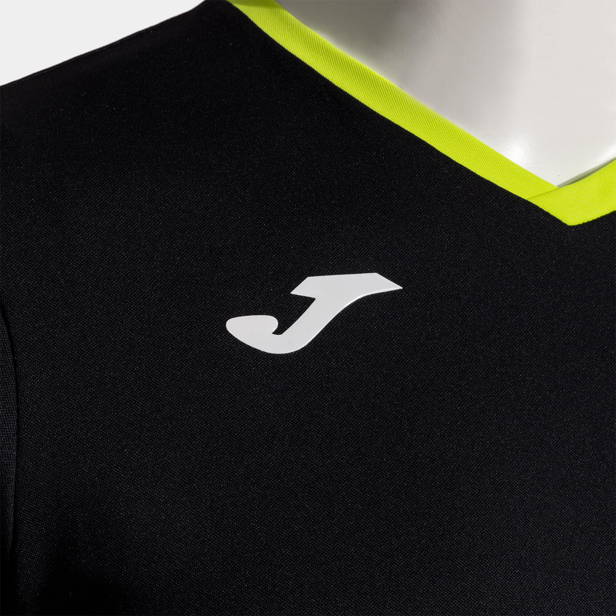 Maillot Manches Courtes Tennis Homme Joma Court Noir 3/5