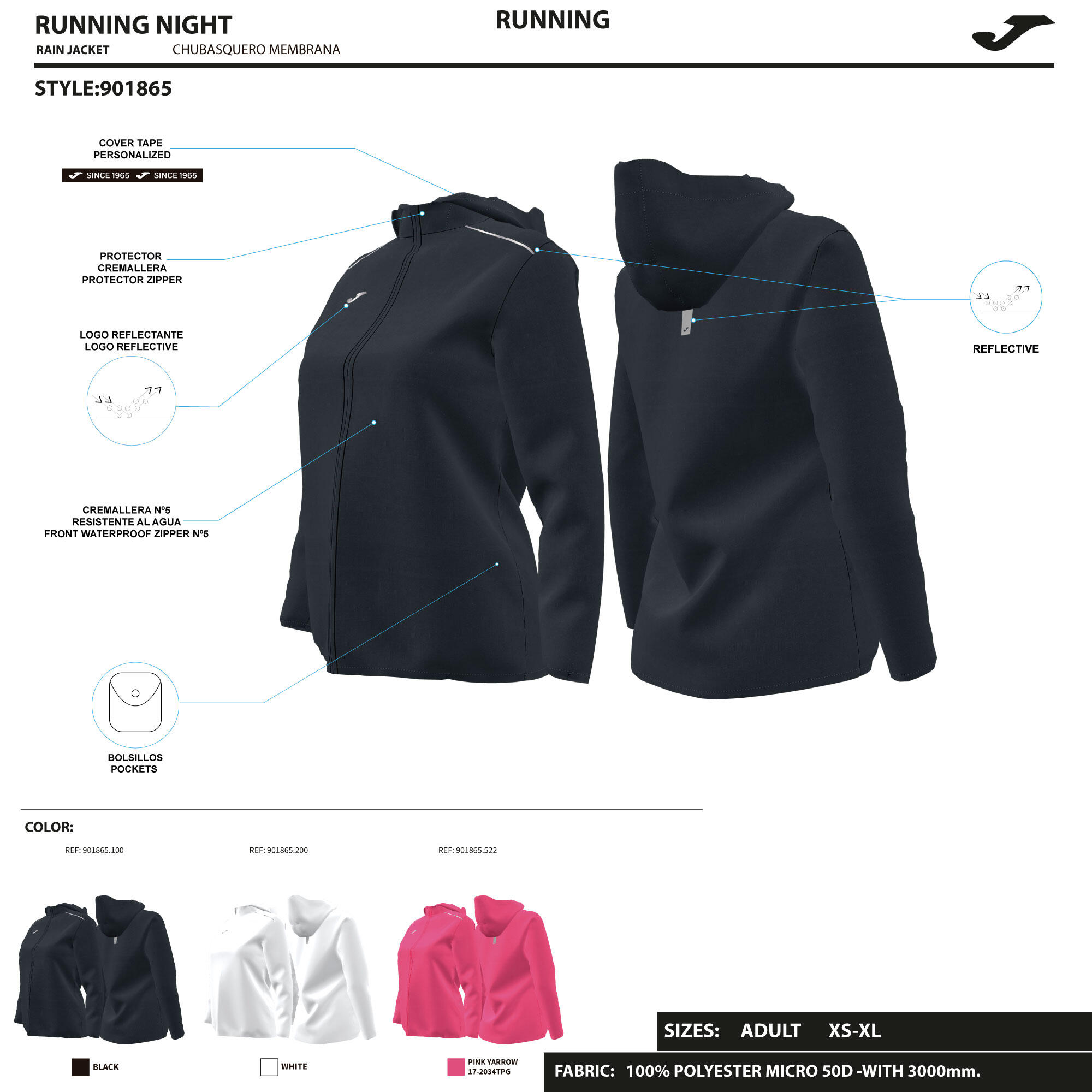 Dames mackintosh Joma R-Night 4/4