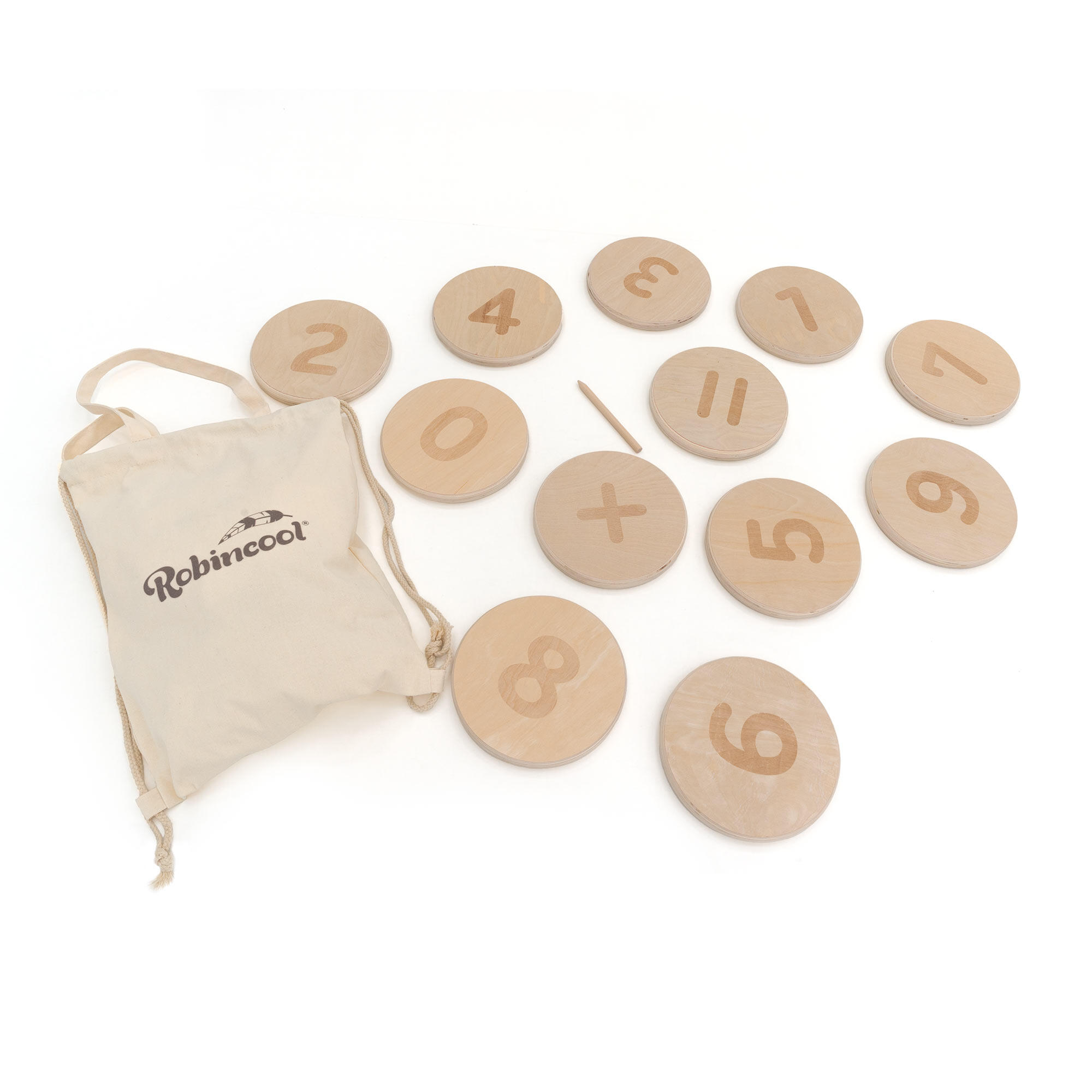 Juego Texturas para Bebé | Formas Geométricas y Números Montessori en Madera Eco 3/5