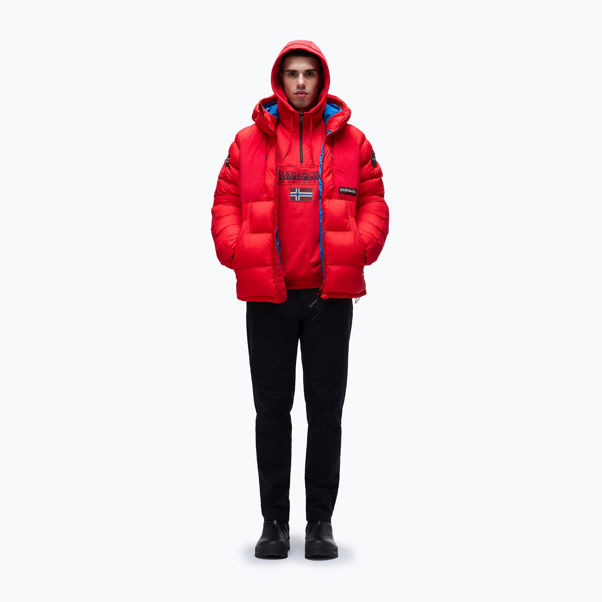 Bluza męska Napapijri Burgee Half Zip Hooded 2.0 2/5