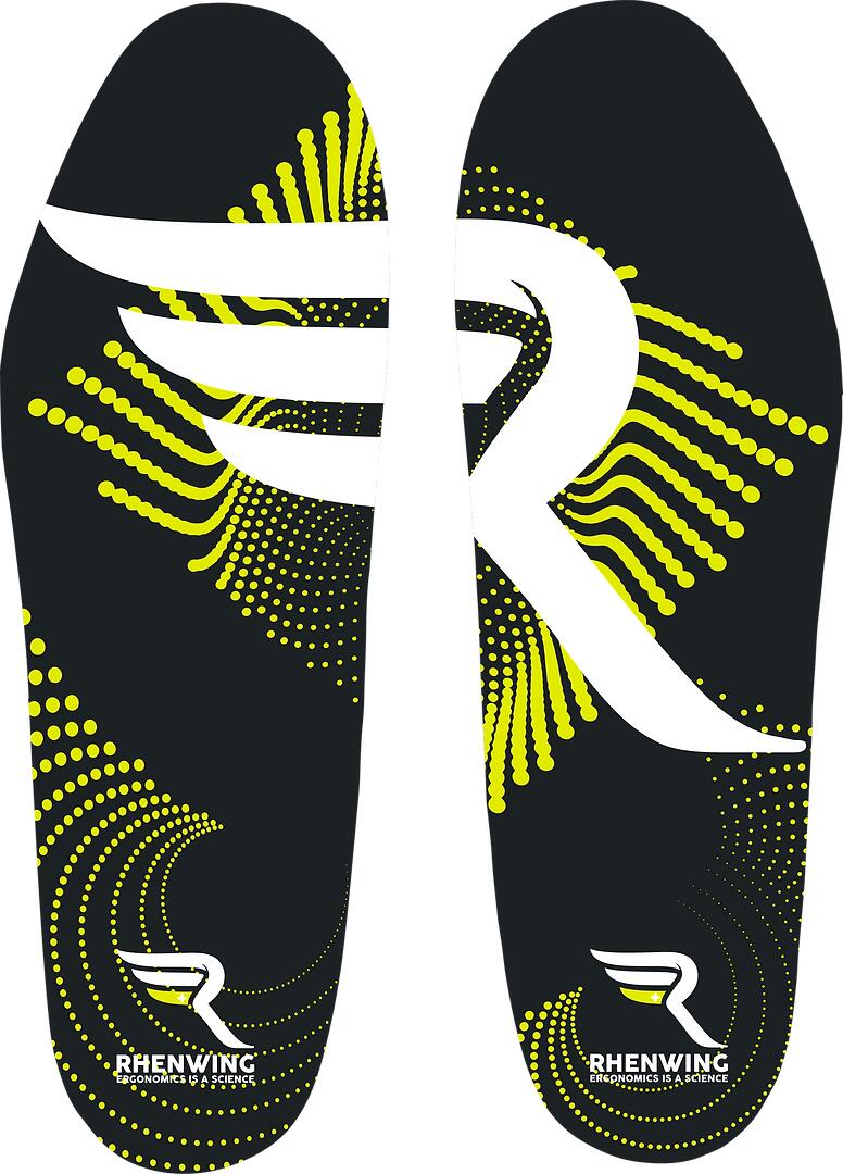 Palmilha de conforto termoformável com amortecimento, respirável e sem gel