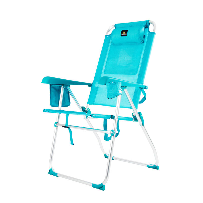 Silla de Playa 68x49x57/107 cm Palmera 2081-3 - CREVICOSTA. Turquesa