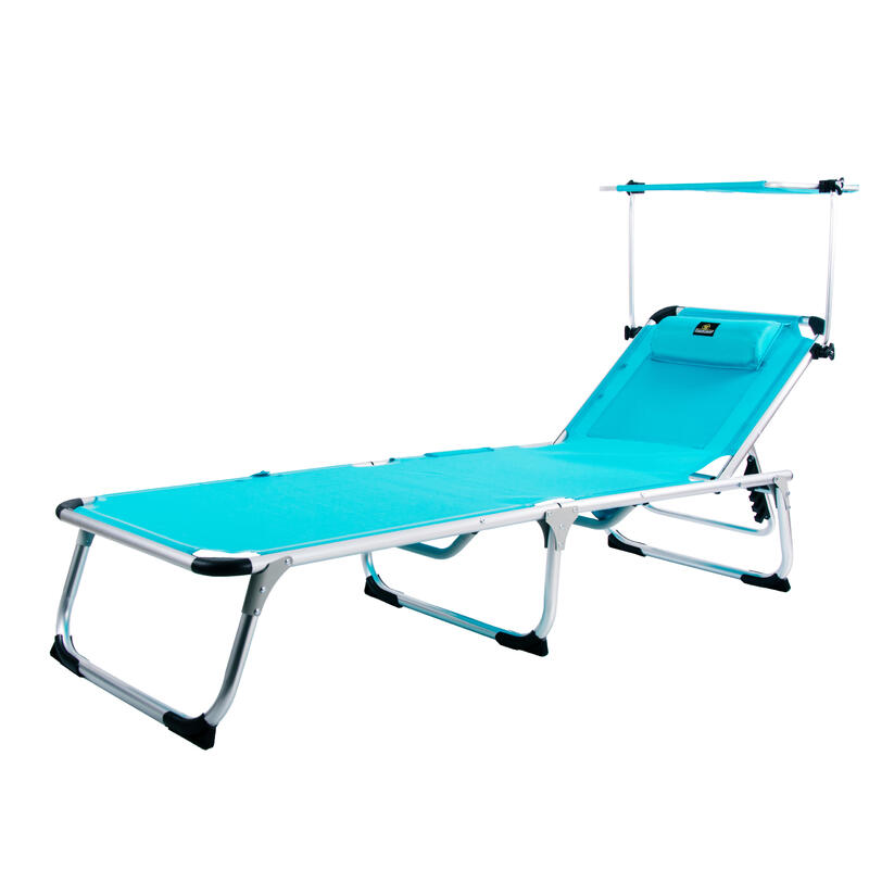 Tumbona de Playa 190x60x31 Arena - CREVICOSTA. Turquesa