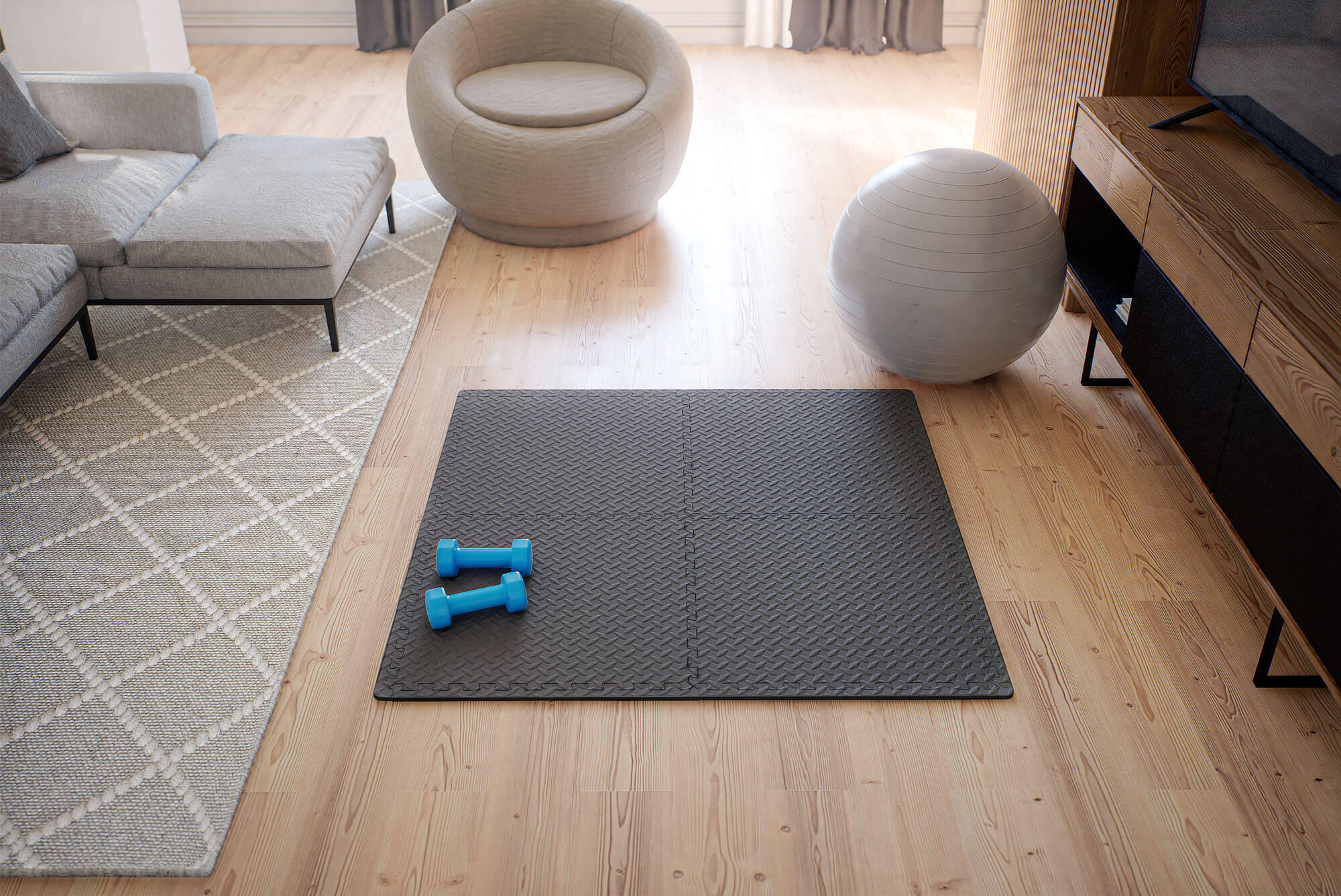 Mata puzzle pod sprzęt treningowy Marbo Sport 4/4