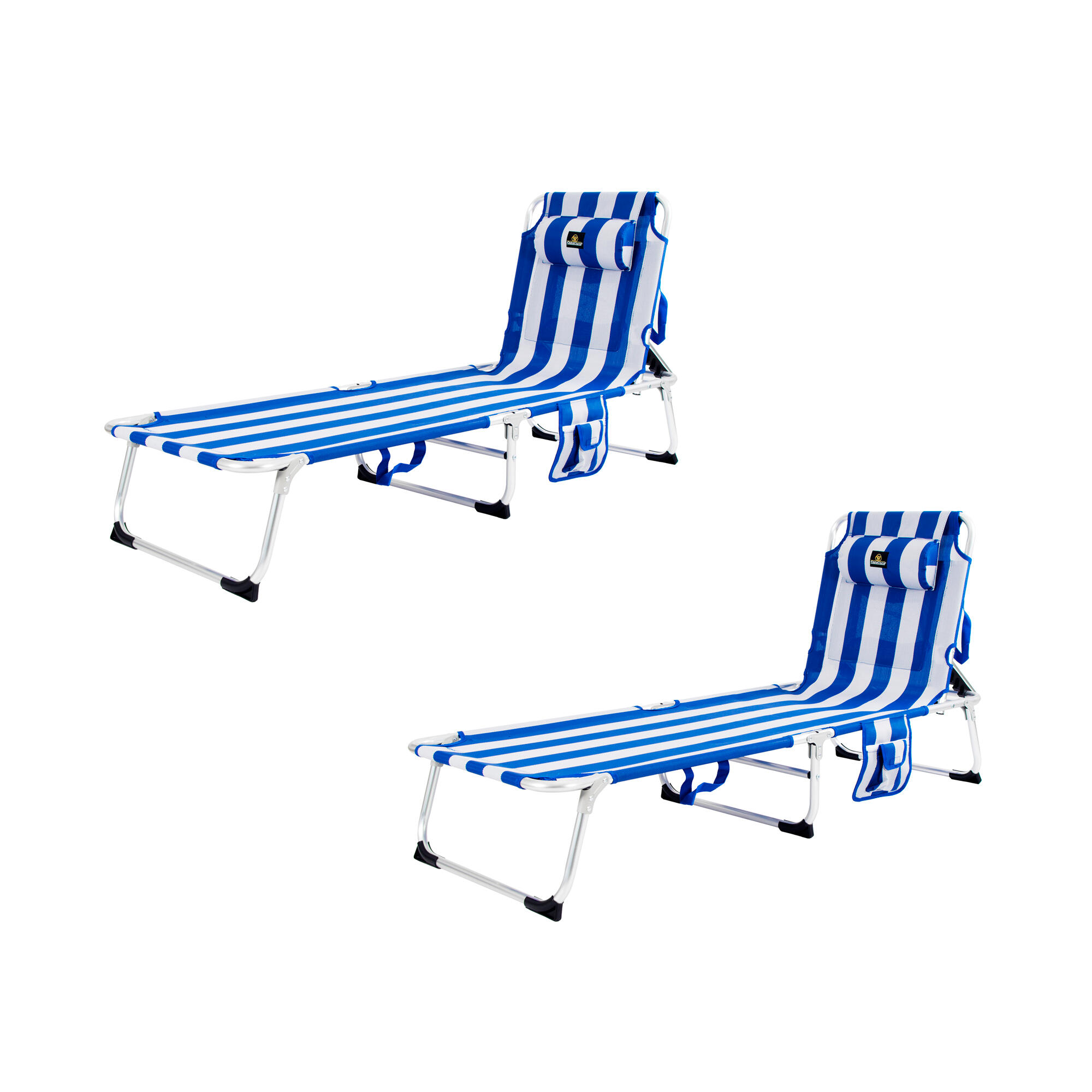 Lote de 2 Tumbonas de Playa 185x57x27 Aquarius - CREVICOSTA. Marinera 1/7