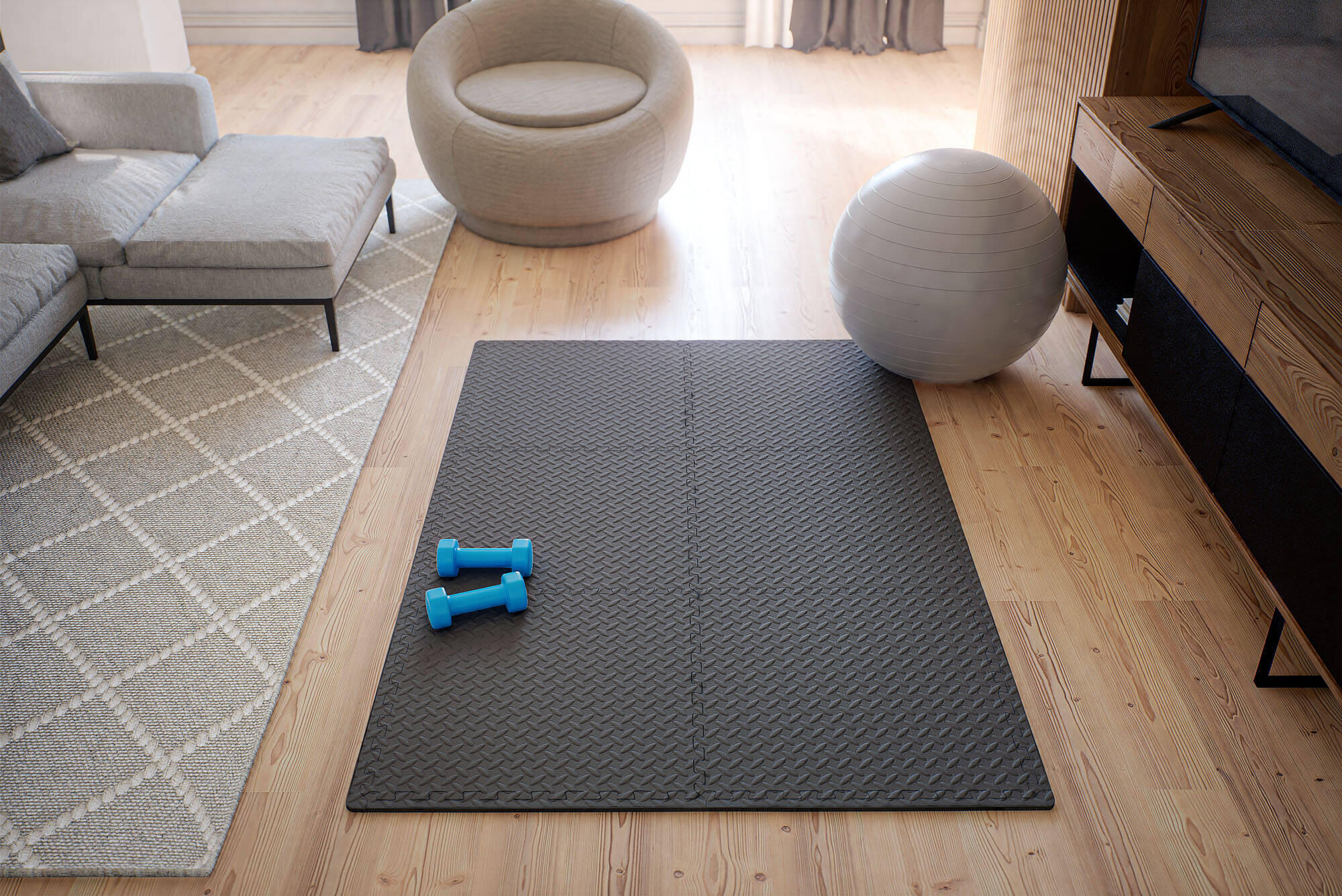 Mata puzzle pod sprzęt treningowy Marbo Sport 4/4