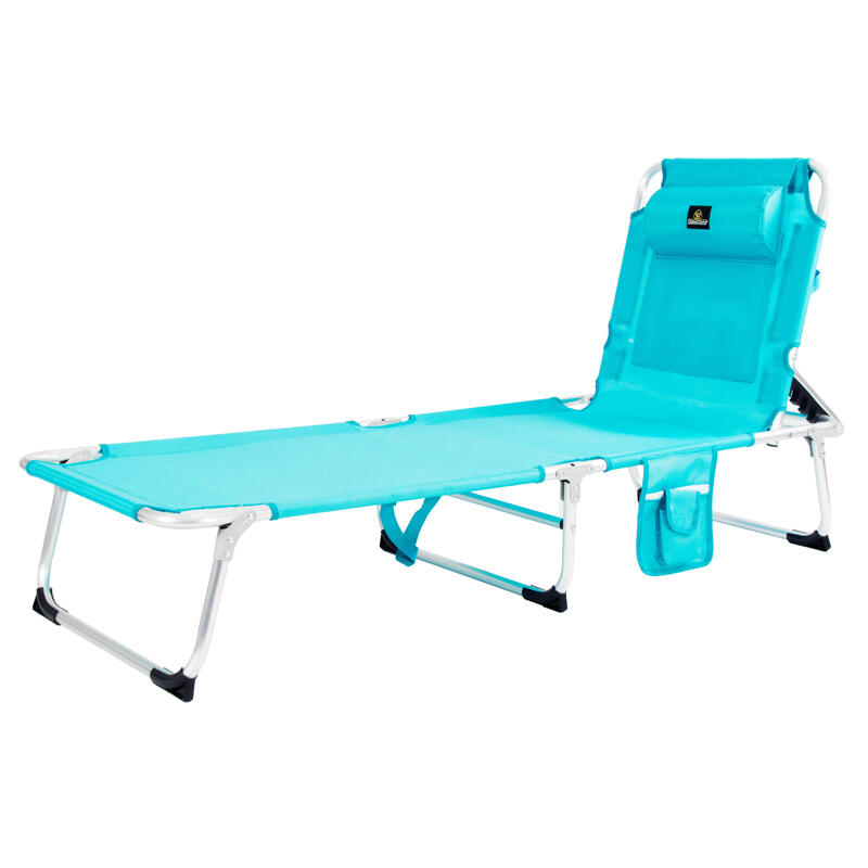 Tumbona de Playa 185x57x27 Aquarius - CREVICOSTA. Turquesa