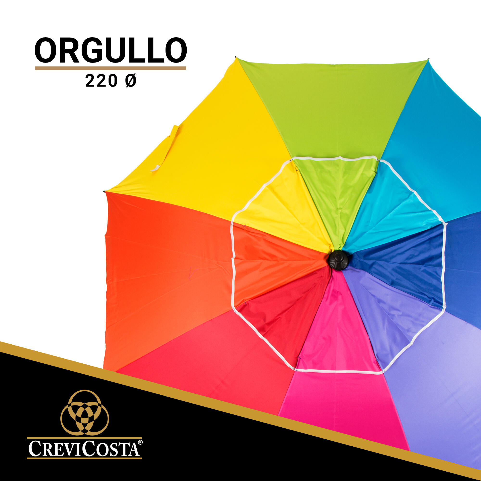 Sombrilla Playa 220 cm/8 Varillas - CREVICOSTA Orgullo 2/7