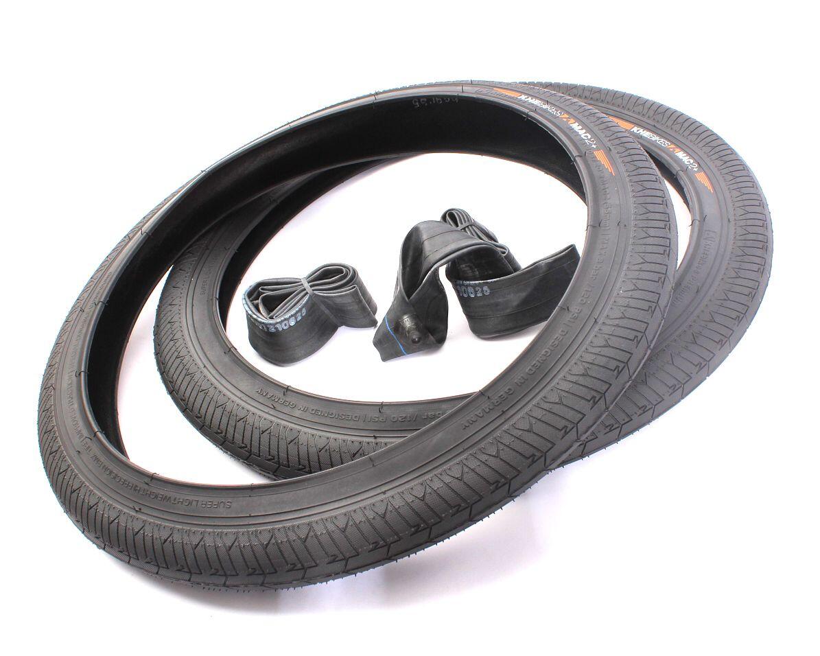 BMX Banden 2x MAC2+ Draad Zwart + 2x KHE Twiggy Binnenbanden 4/4