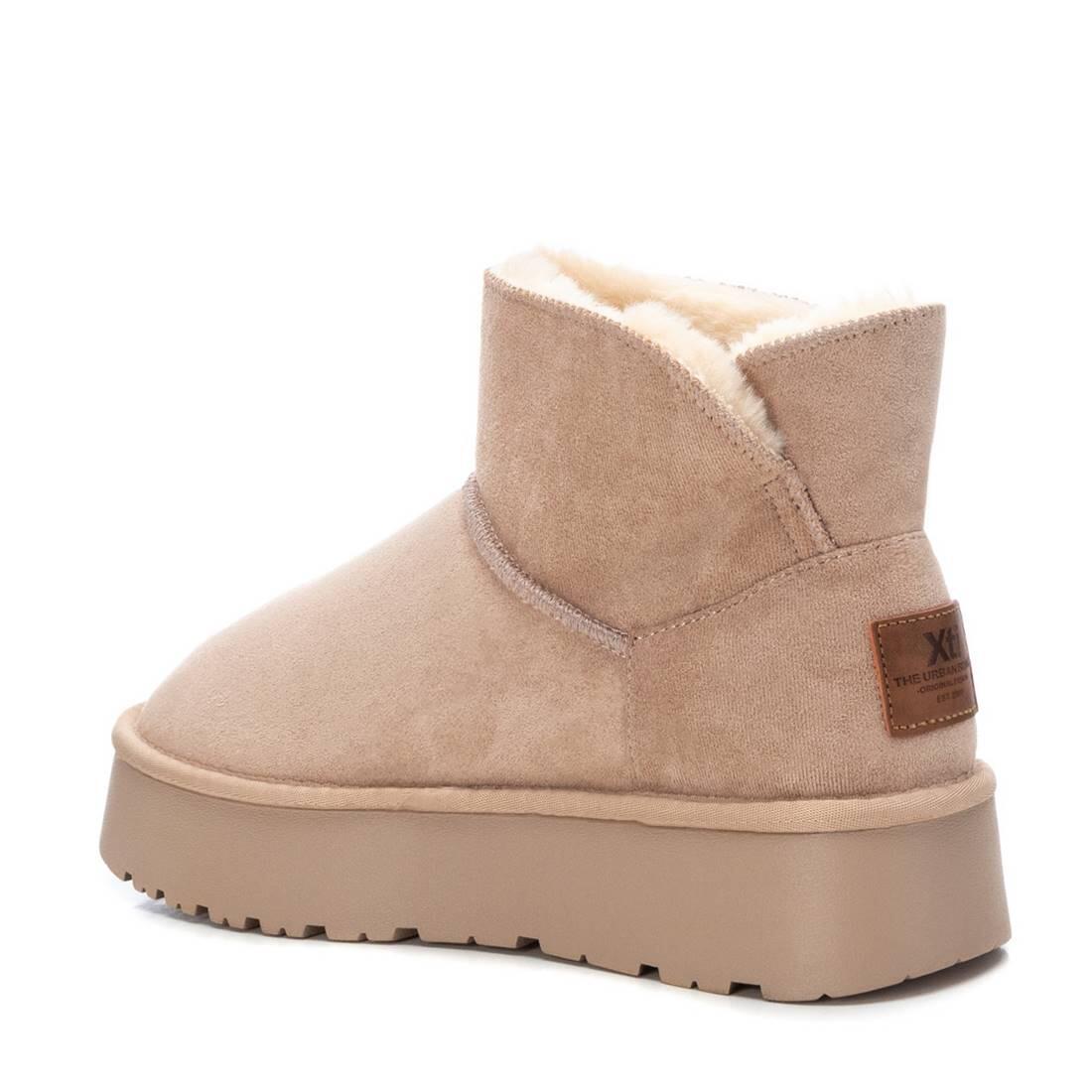 Botines Planos Mujer Xti  Beige 3/4