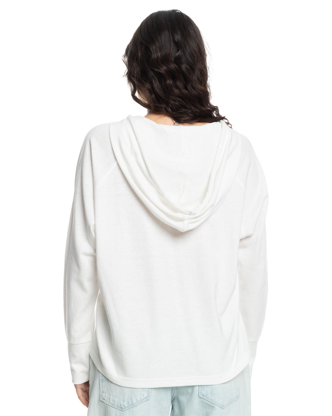 Sweat à capuche DESTINATION SURF Blanc Femme 3/4