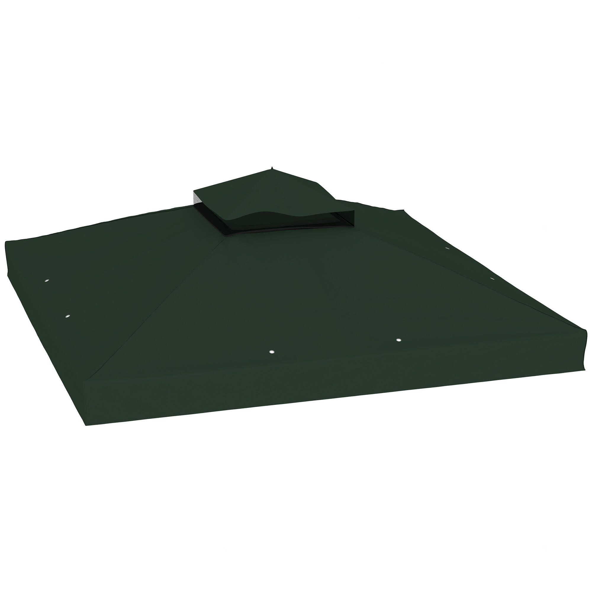 Toldo de substituição para pérgola 300x300 cm verde outsunny