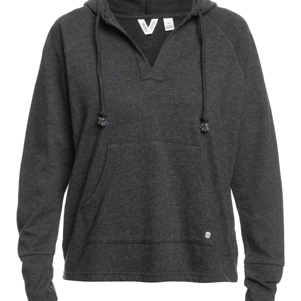 Hooded Sweatshirt ROXY Women's Relaxed Fit Black