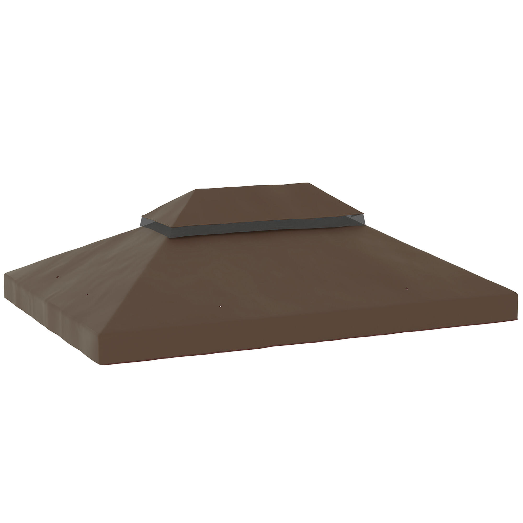 Toldo de substituição 400x300 cm café outsunny