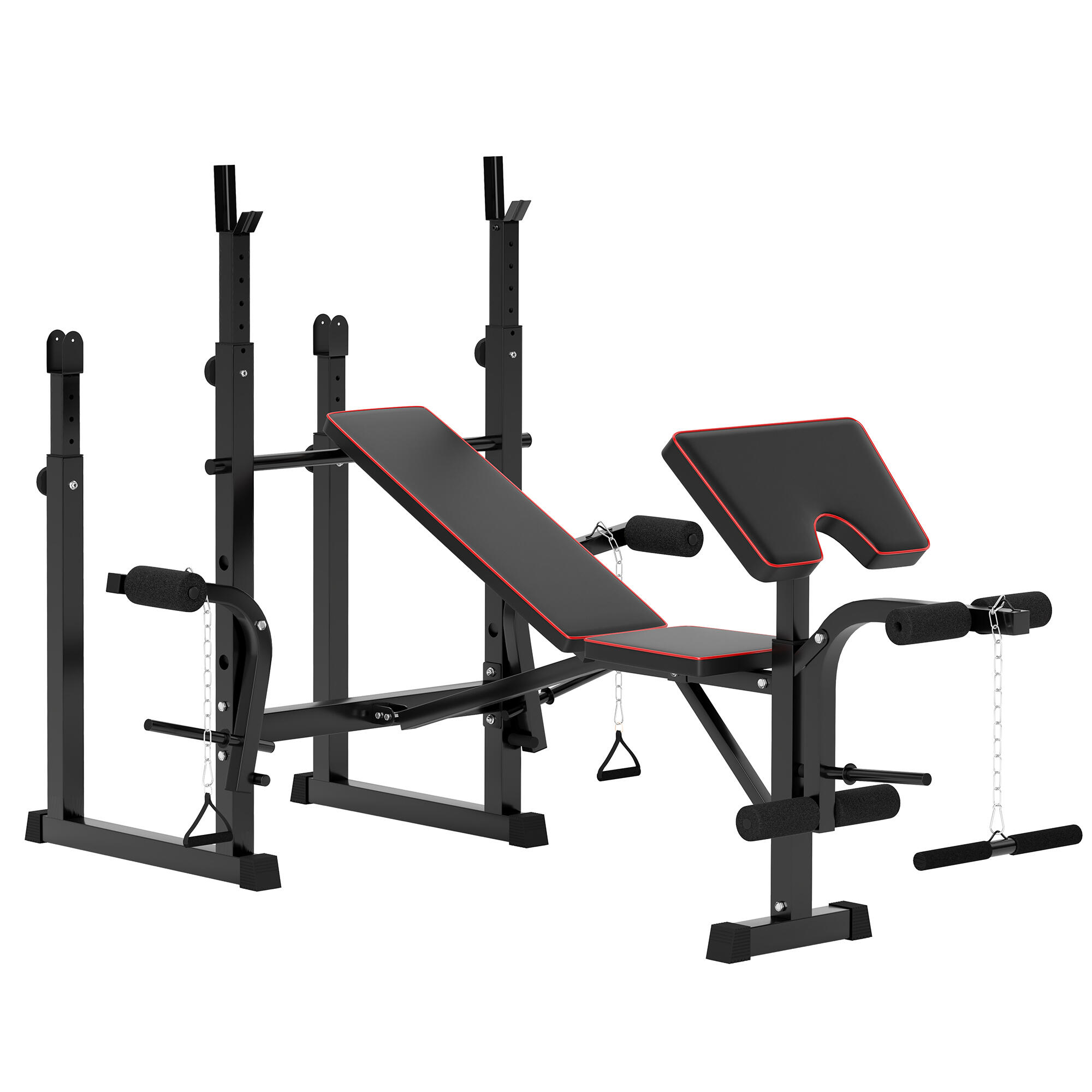 Banco multifunções 107x44x88 cm preto sportnow