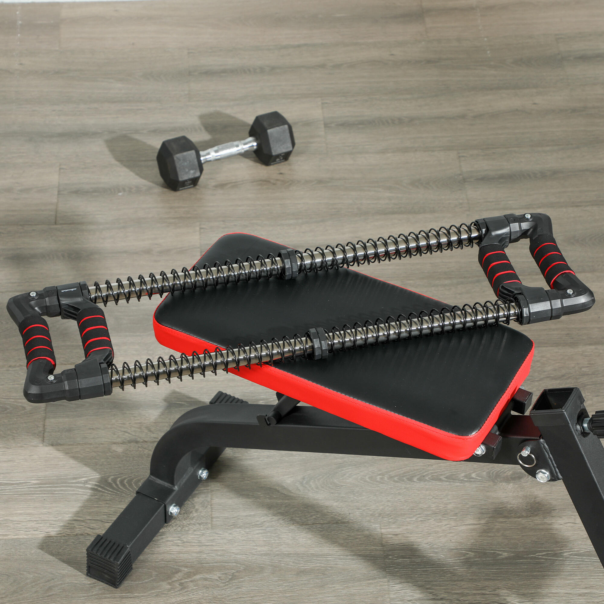 Extensor de Pecho SPORTNOW 80x22x5 cm Negro 2/7