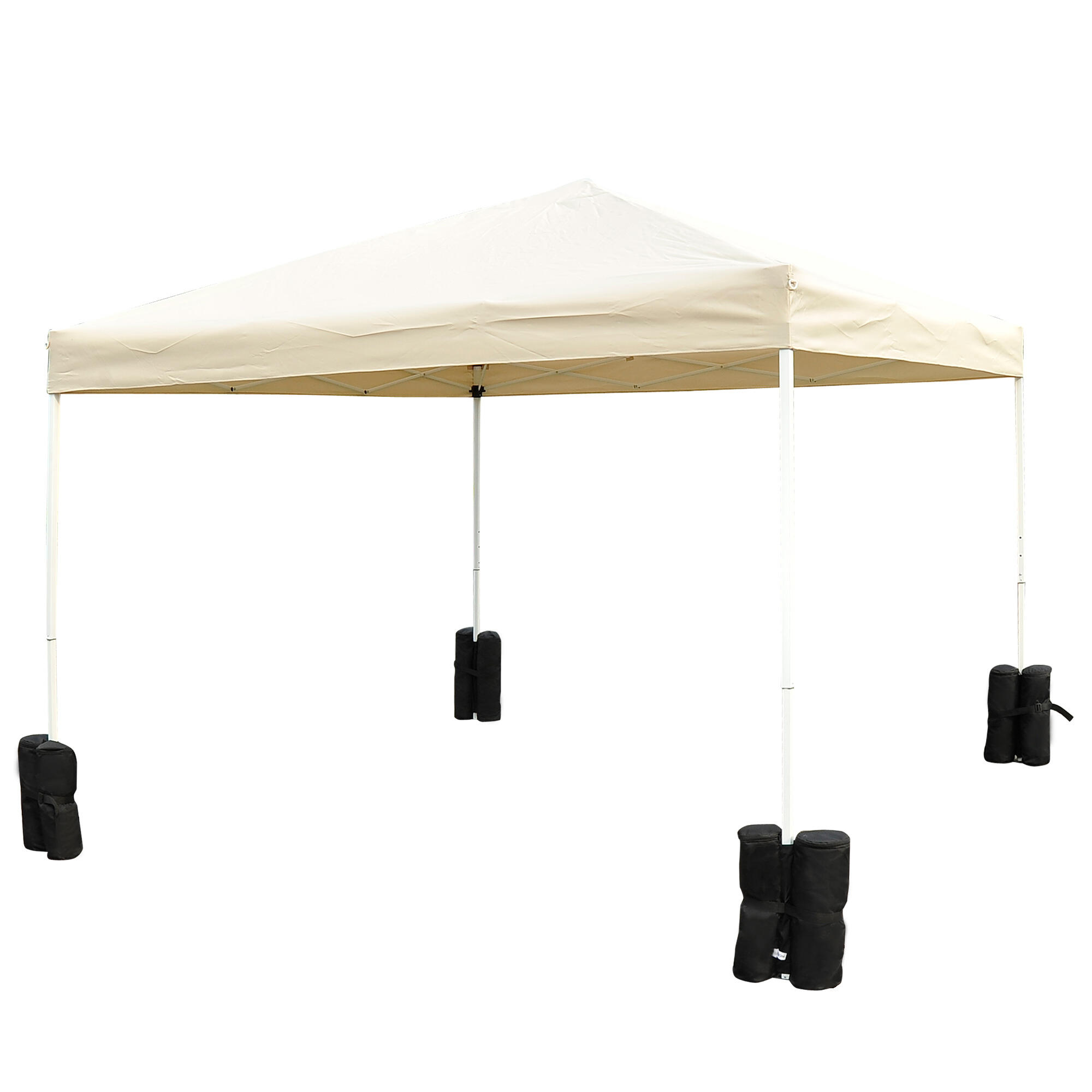 4 pesos para carpas 14x14x42 cm preto Outsunny