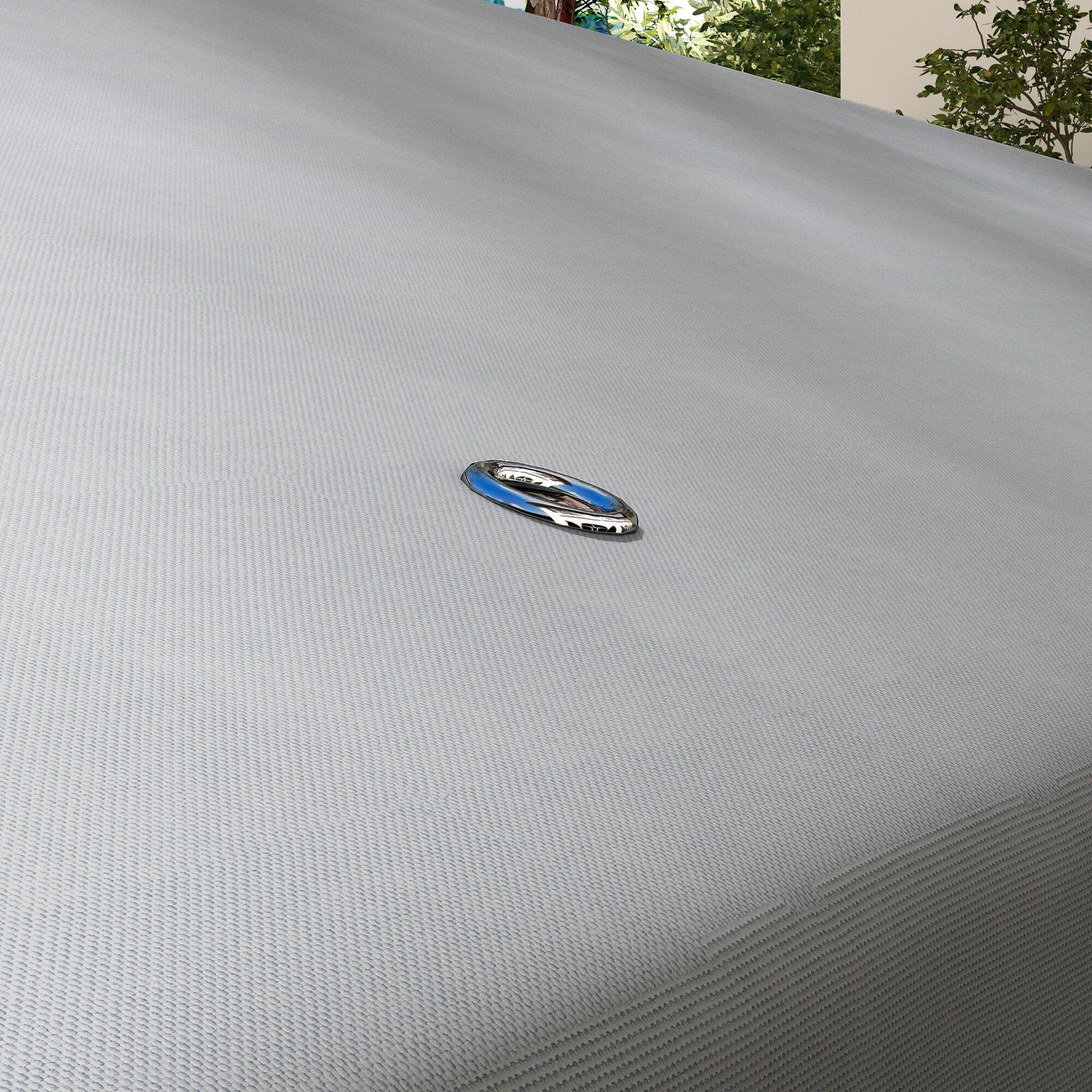 Techo de Repuesto Outsunny 300x300 cm Gris Claro 4/7