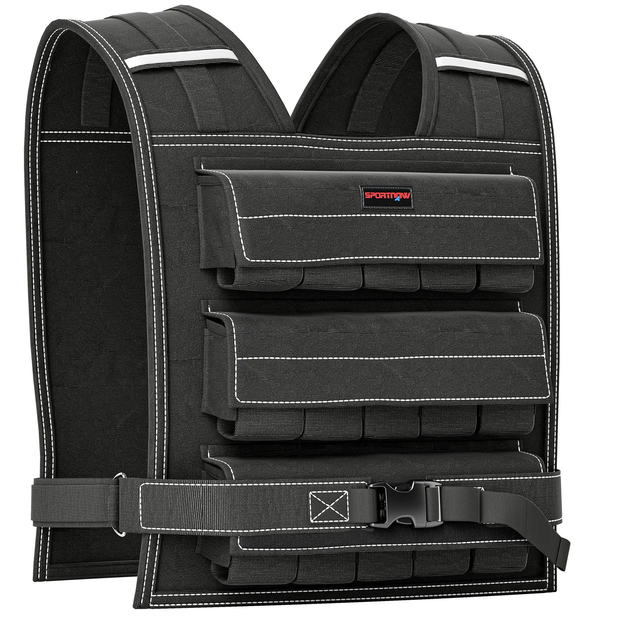 SPORTNOW Colete de pesos 50x40 cm preto SPORTNOW