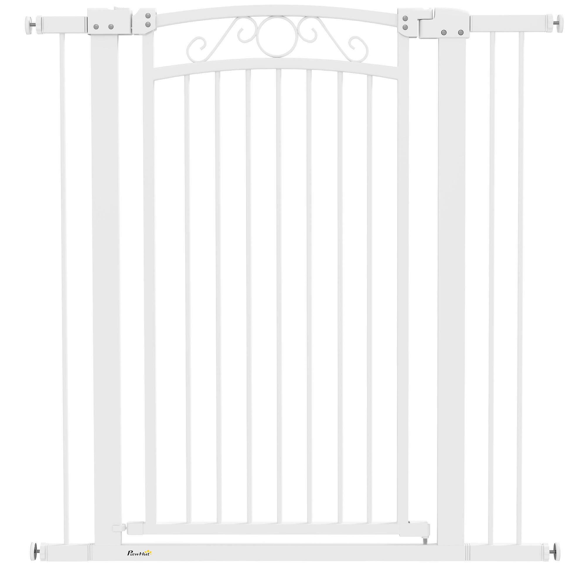 PAWHUT Barreira de segurança para cães 76-102x104 cm branco PawHut