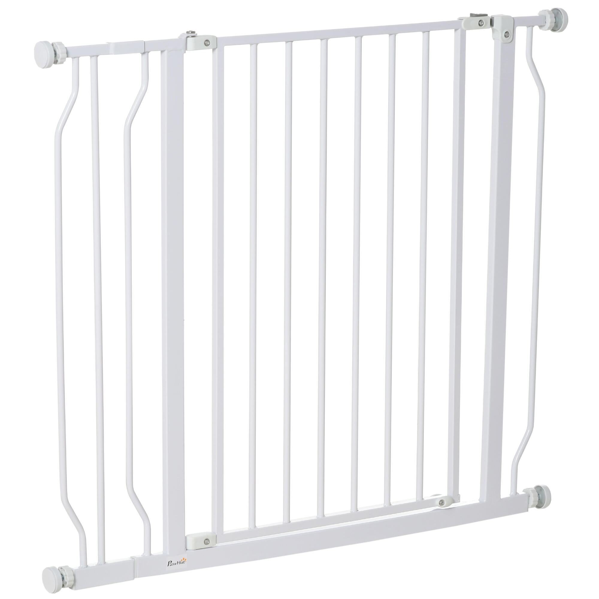 Barreira de segurança para cães 73x75-95x76 cm branco pawhut