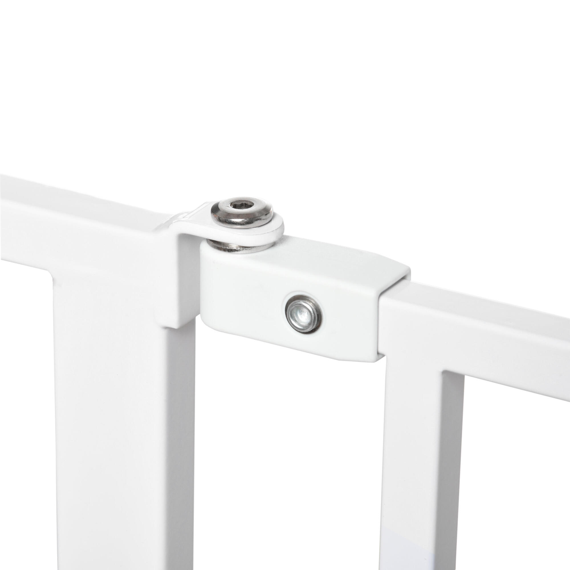 Barreira de Segurança para Animais de Estimação PawHut 73x76 cm Branco 4/7