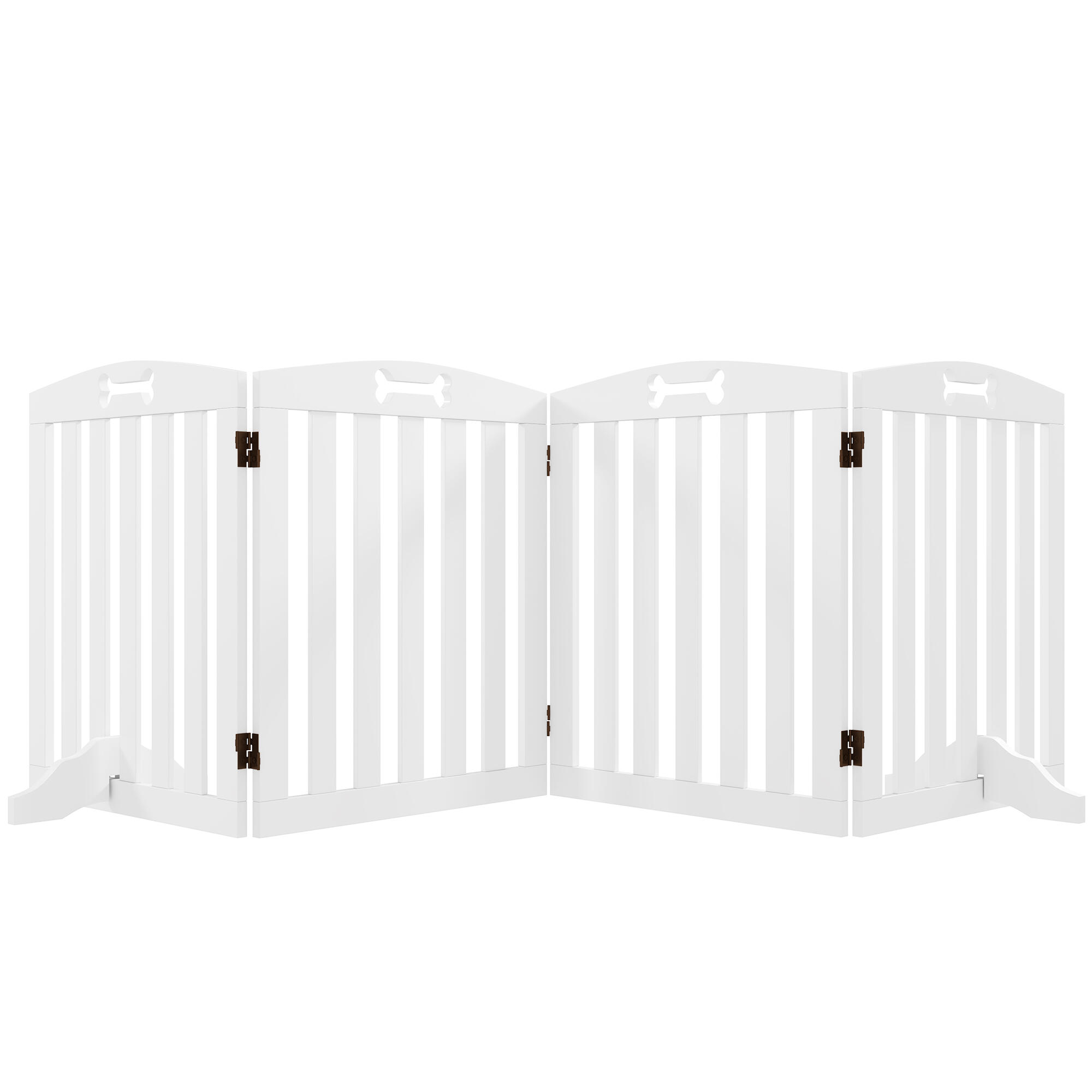 PAWHUT Barreira de segurança para cães 207,5x30x61 cm branco PawHut
