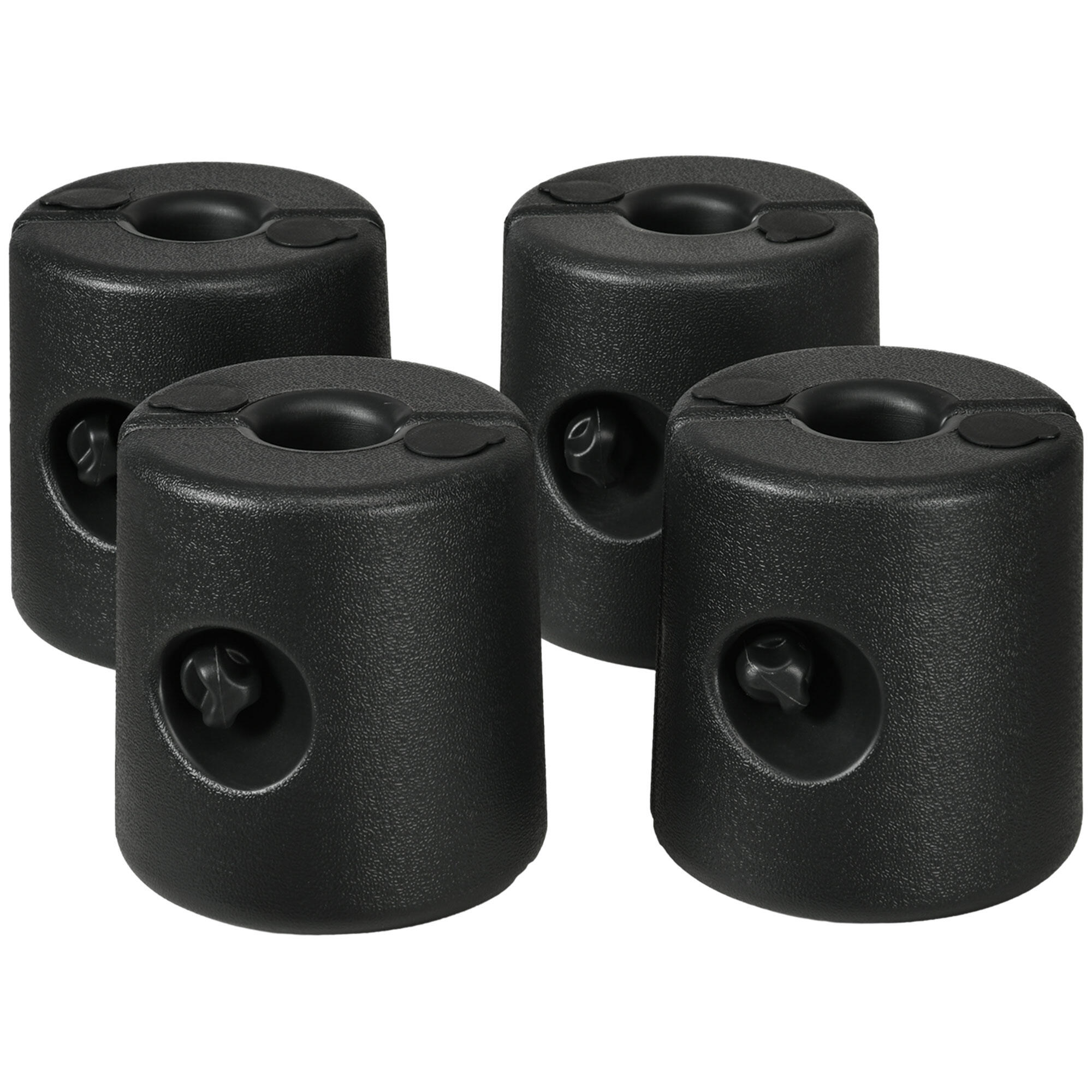 Pesos para tenda ø24x25,5 cm preto Outsunny