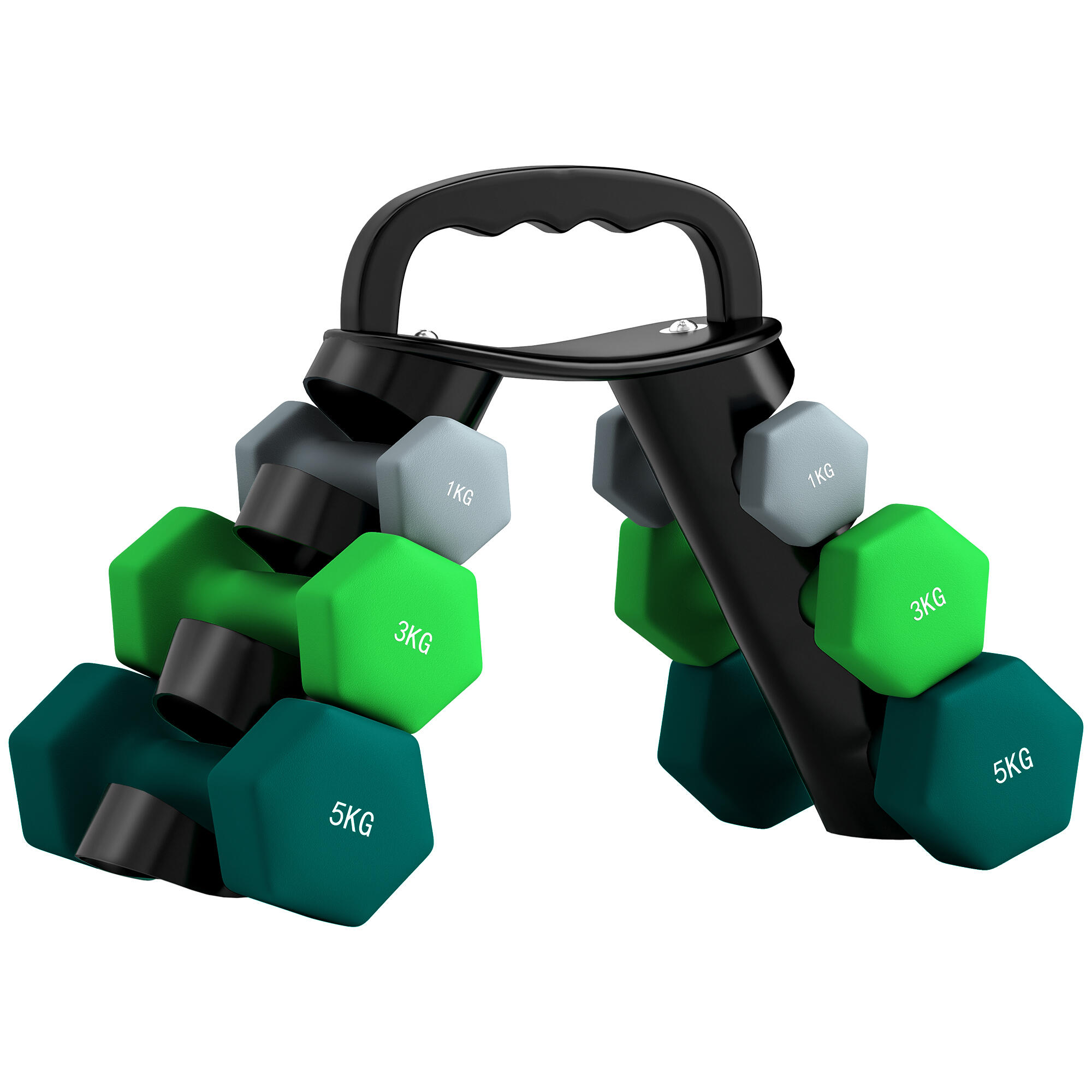 Conjunto de halteres 42x10x30 cm multicor SPORTNOW