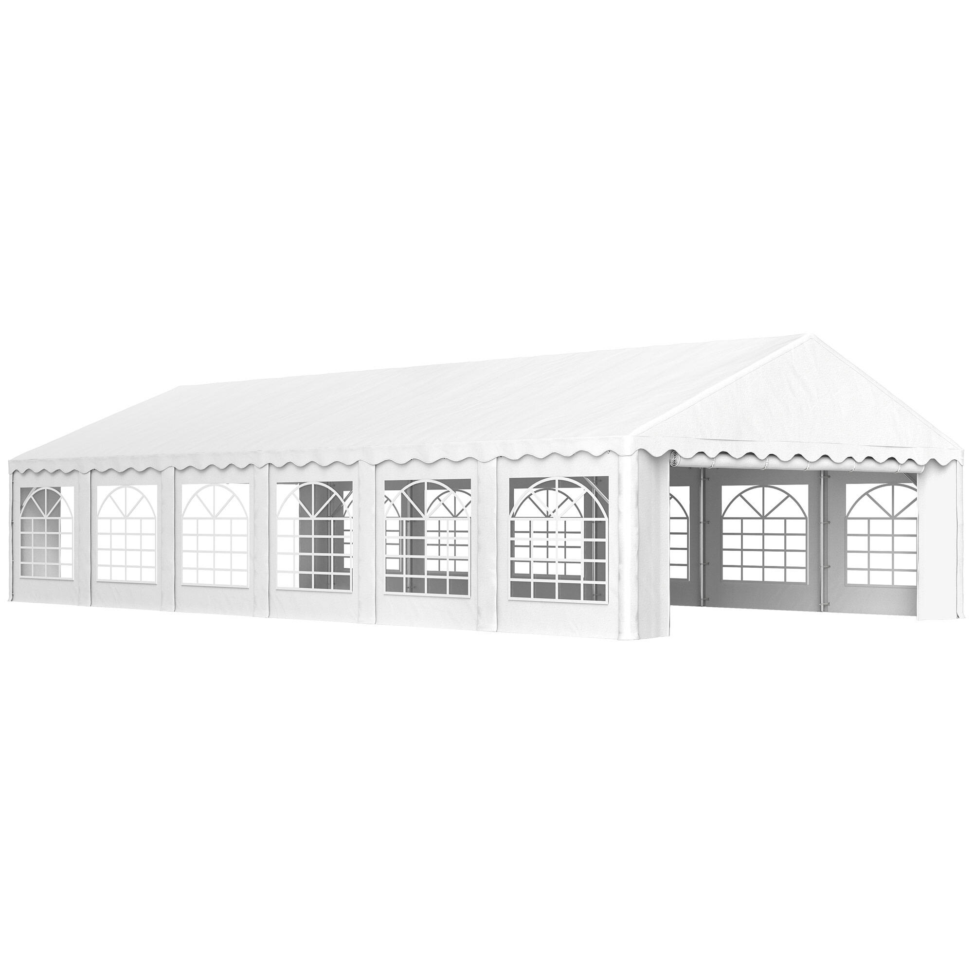OUTSUNNY Tenda para eventos 1198x600x320 cm white Outsunny