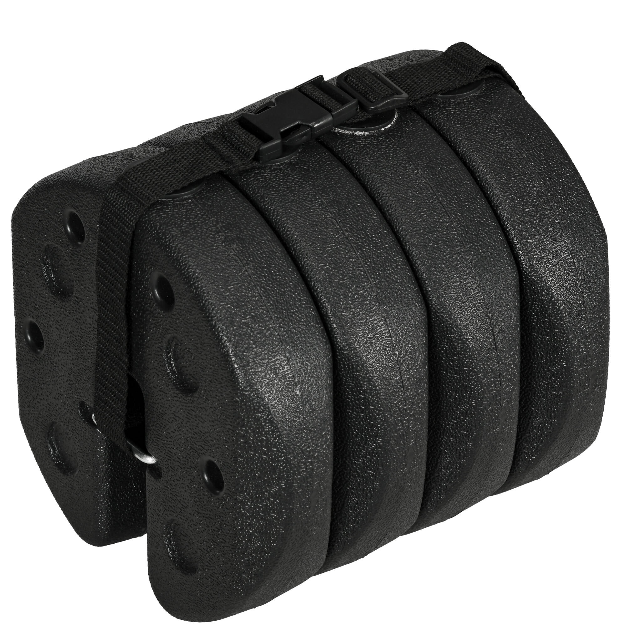 Pesos para Carpas Outsunny 22x22x5.5 cm Negro 5/7