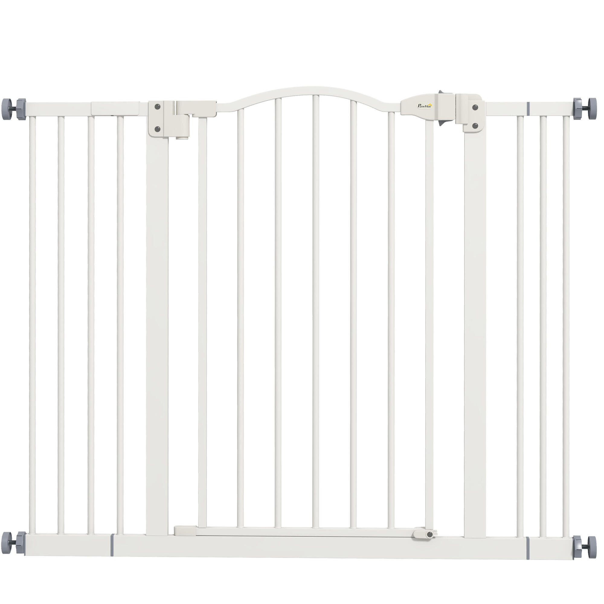 PAWHUT Barreira de segurança cães 74-80x78 cm branco PawHut