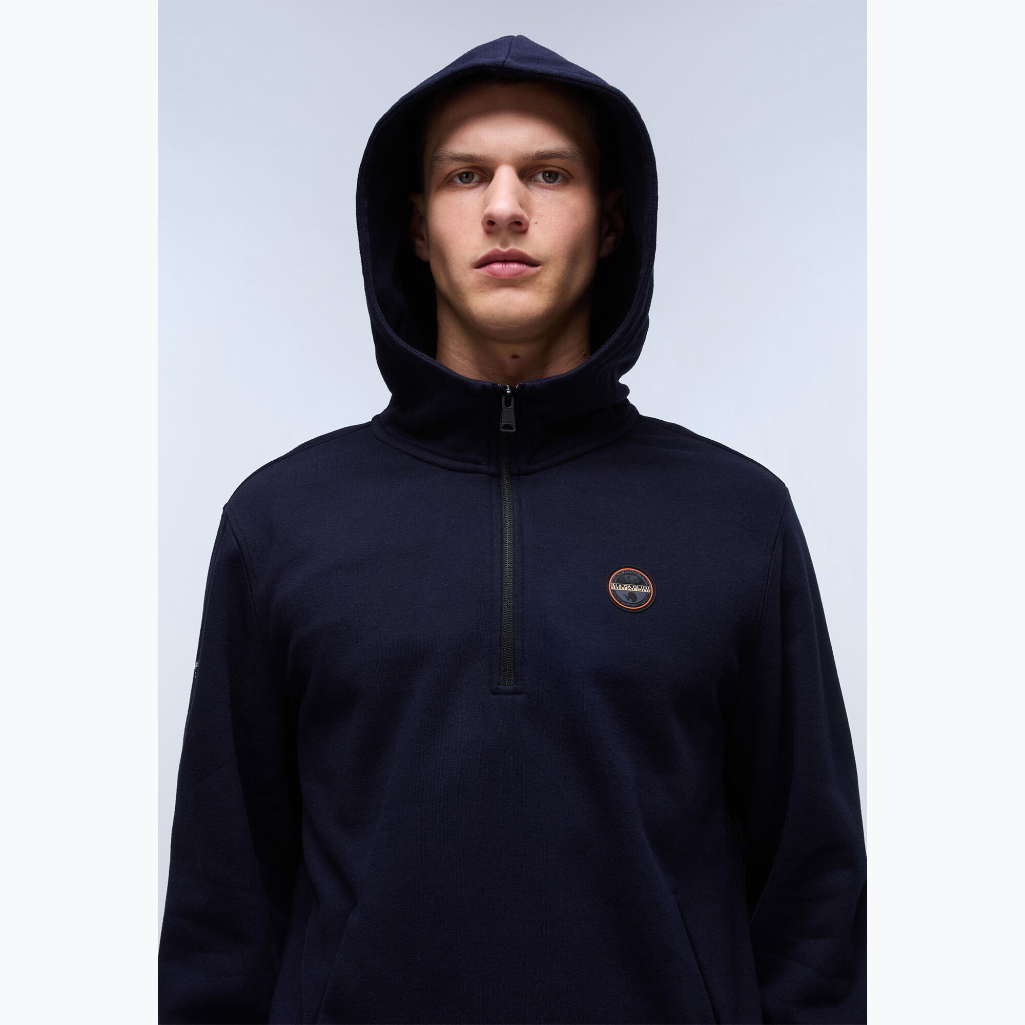 Bluza męska Napapijri B-Badge Half Zip Hooded 5/5