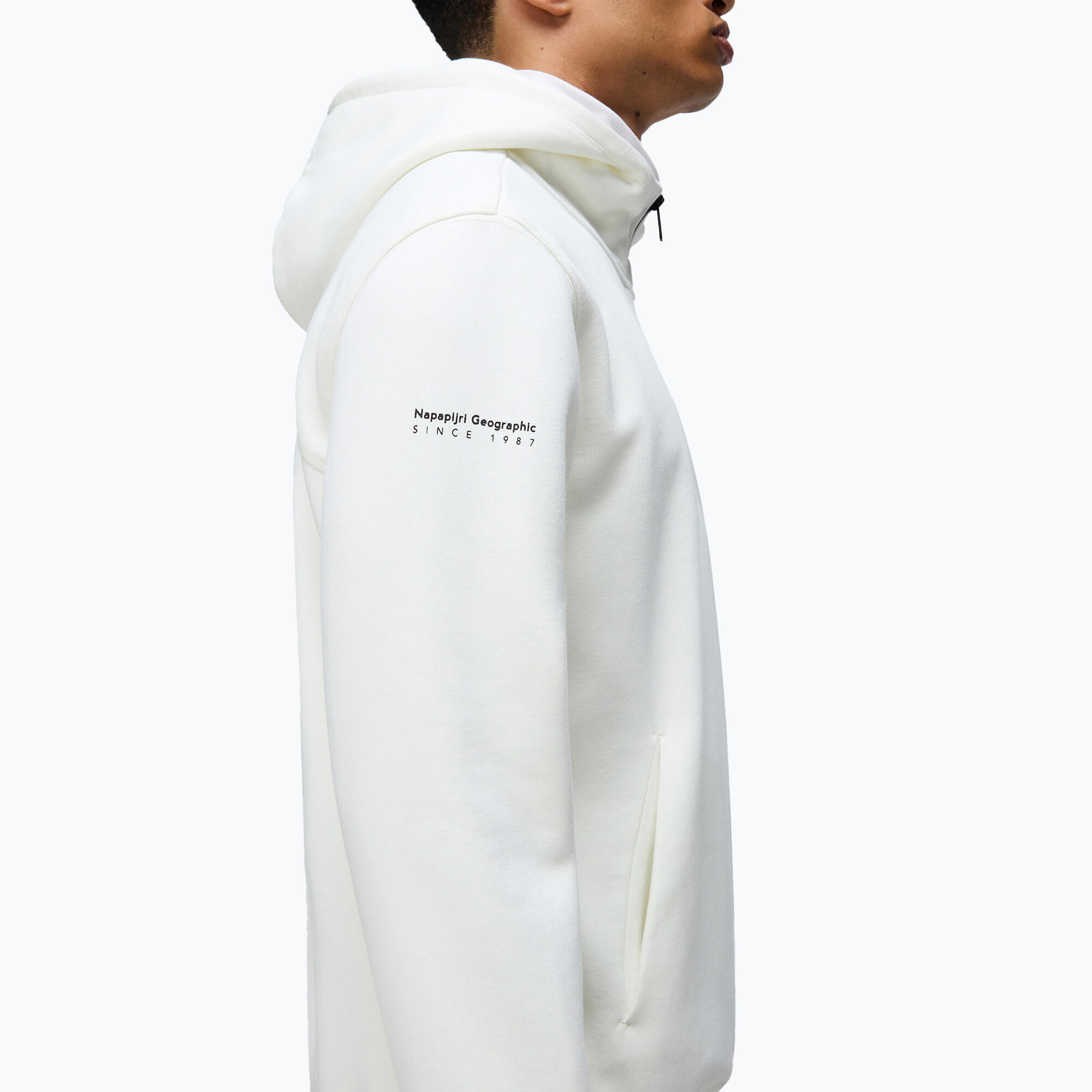 Herrenpullover Napapijri B-Badge Half Zip mit Kapuze 4/5