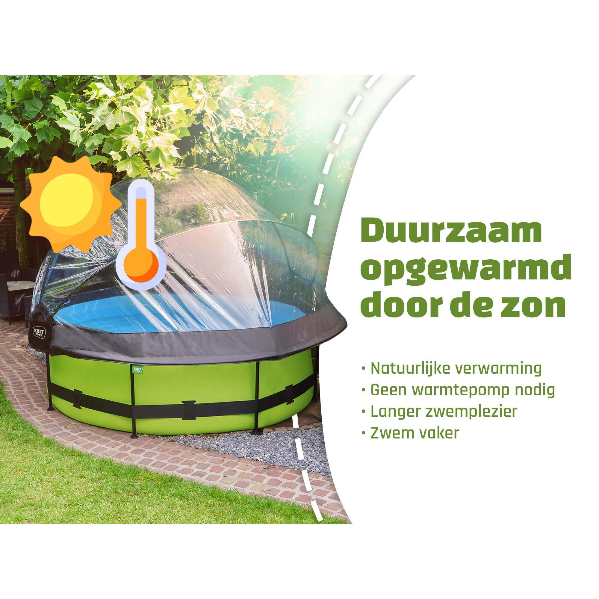 Copertura per piscina EXIT ECO ø244cm - universale 2/7