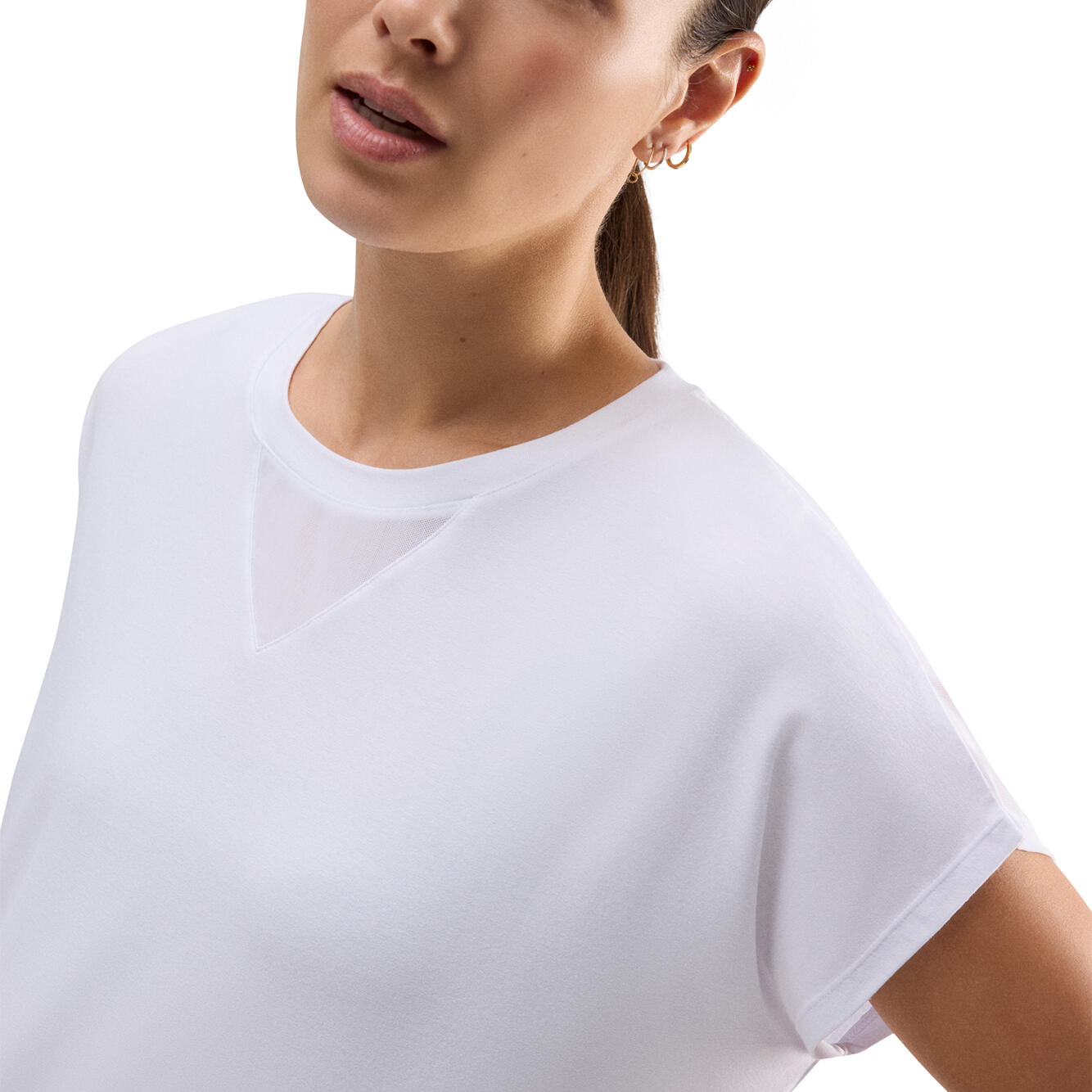 Camiseta deportiva manga corta blanco 3/6