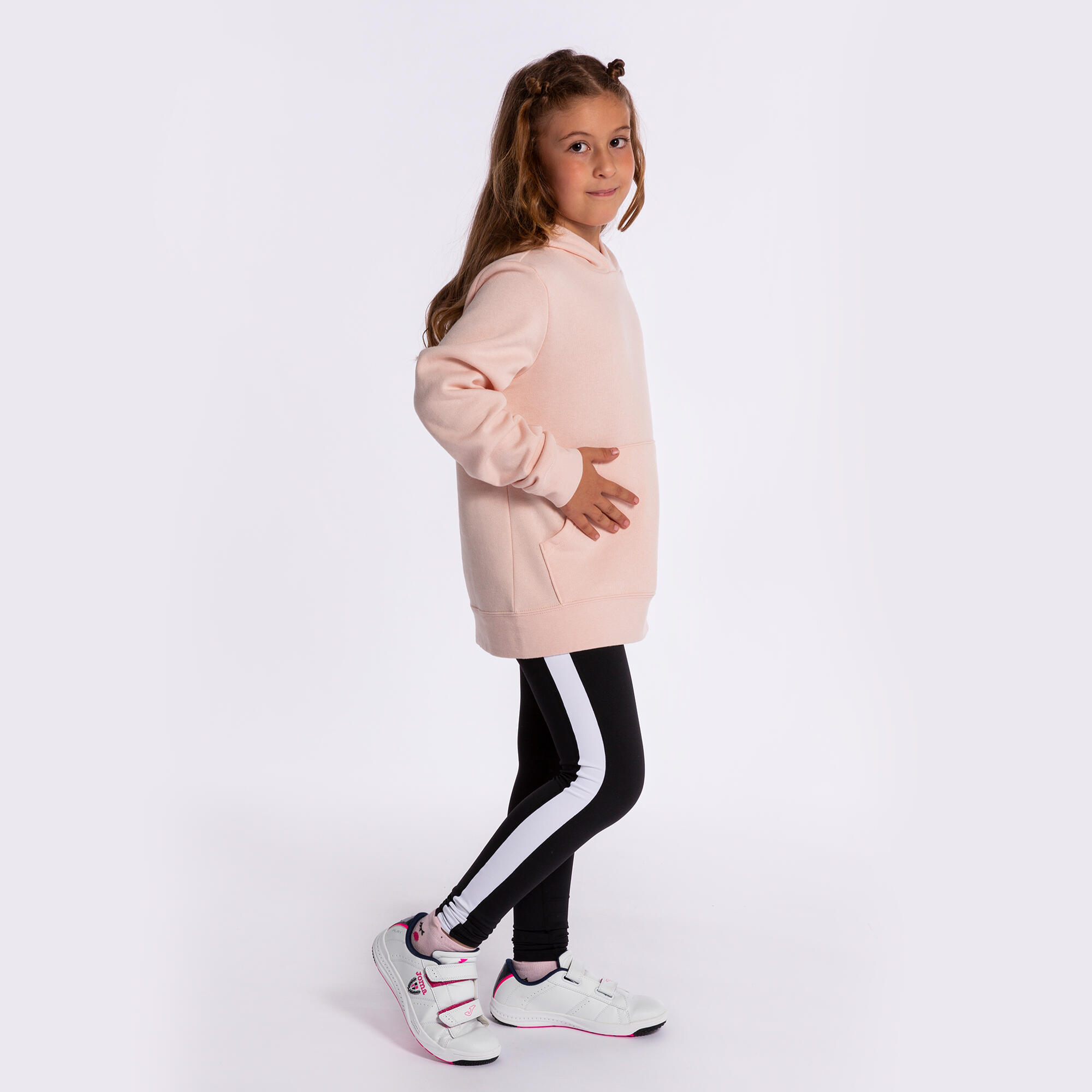 Sudadera Con Capucha Yoga Mujer Joma Montana Rosa Claro 3/5