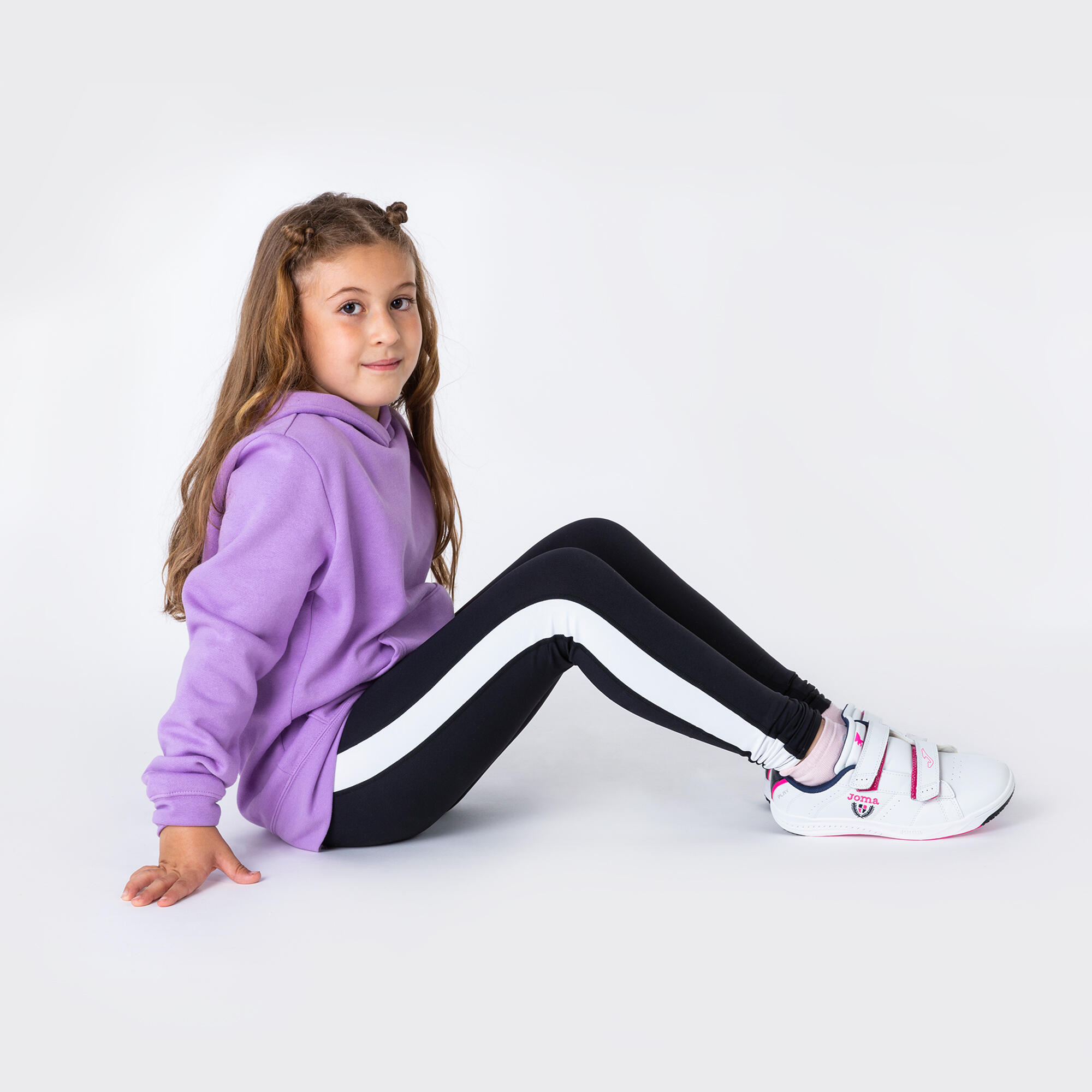 Sweat À Capuche Yoga Enfants Joma Montana Violet 2/4